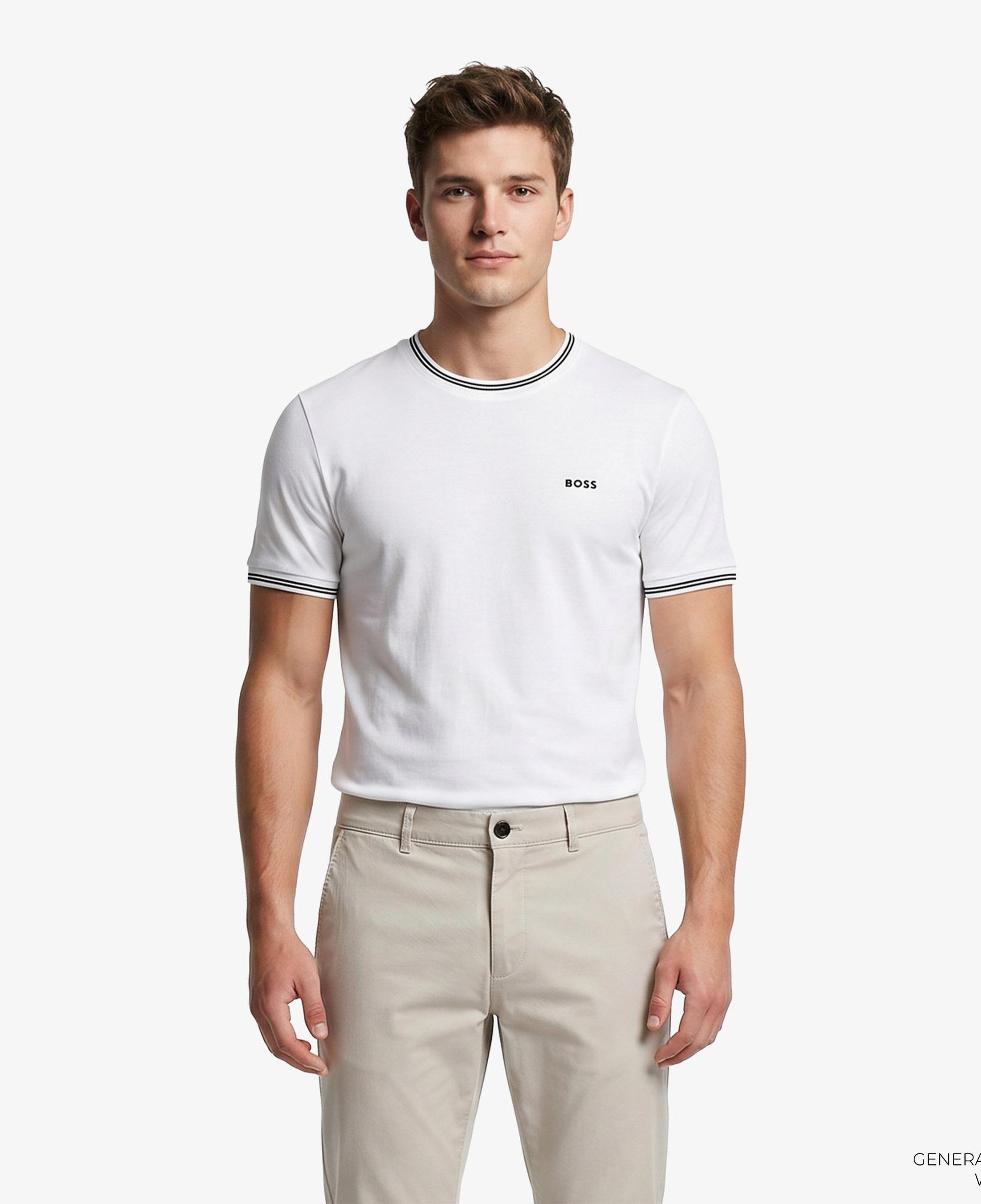 Boss Taul Erkek Beyaz T-Shirt
