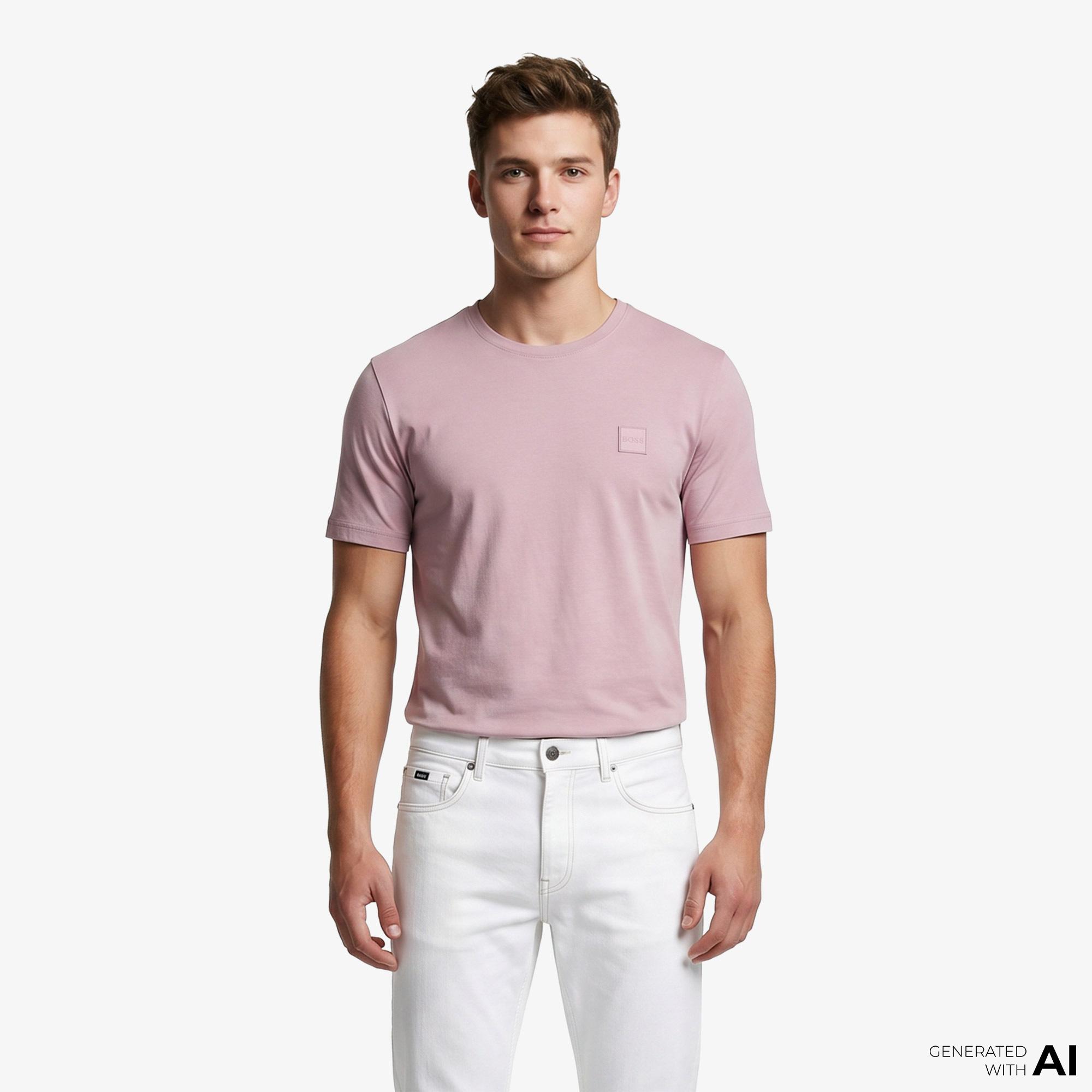 Boss Tales Erkek Mor T-Shirt