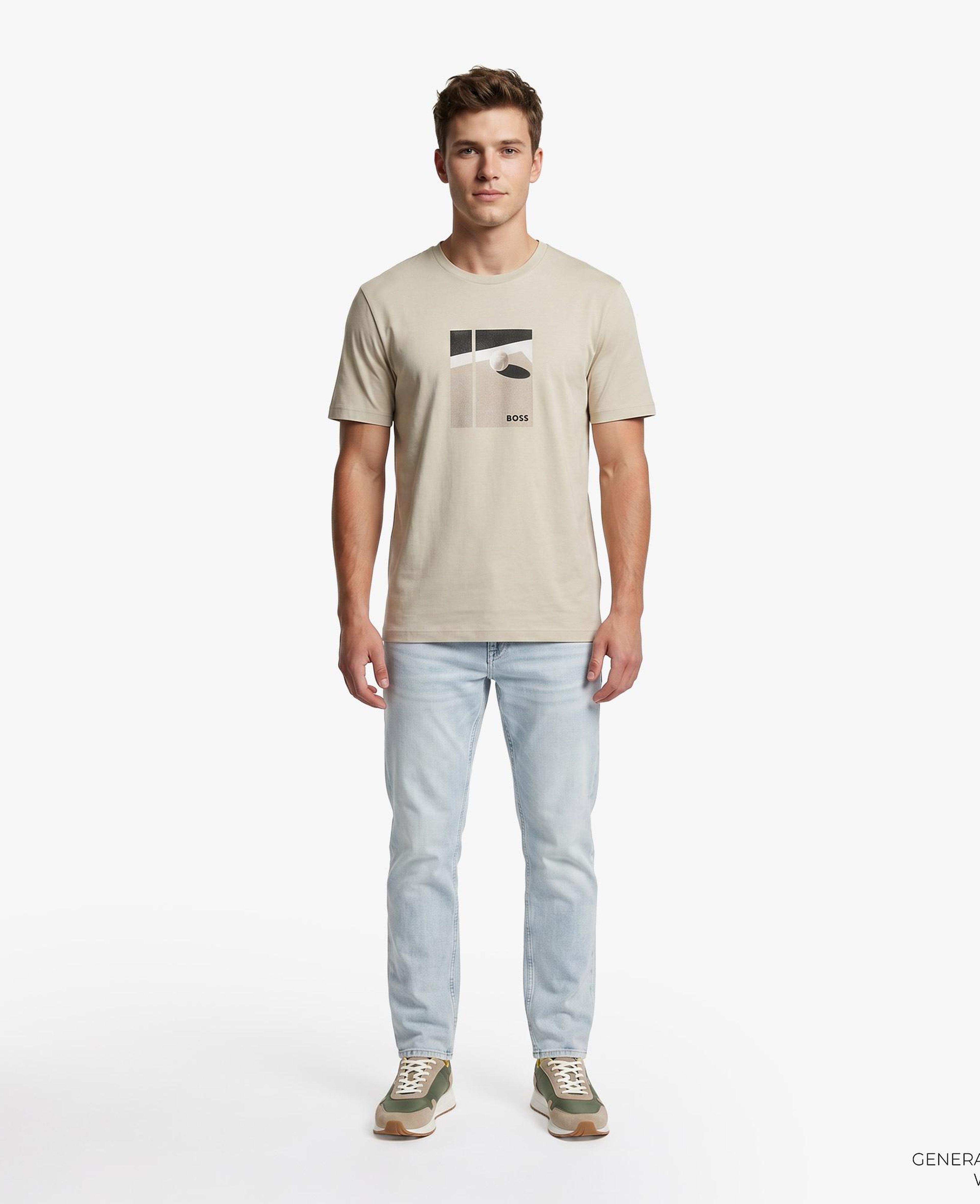 Boss Join Relaxed Erkek Bej T-Shirt