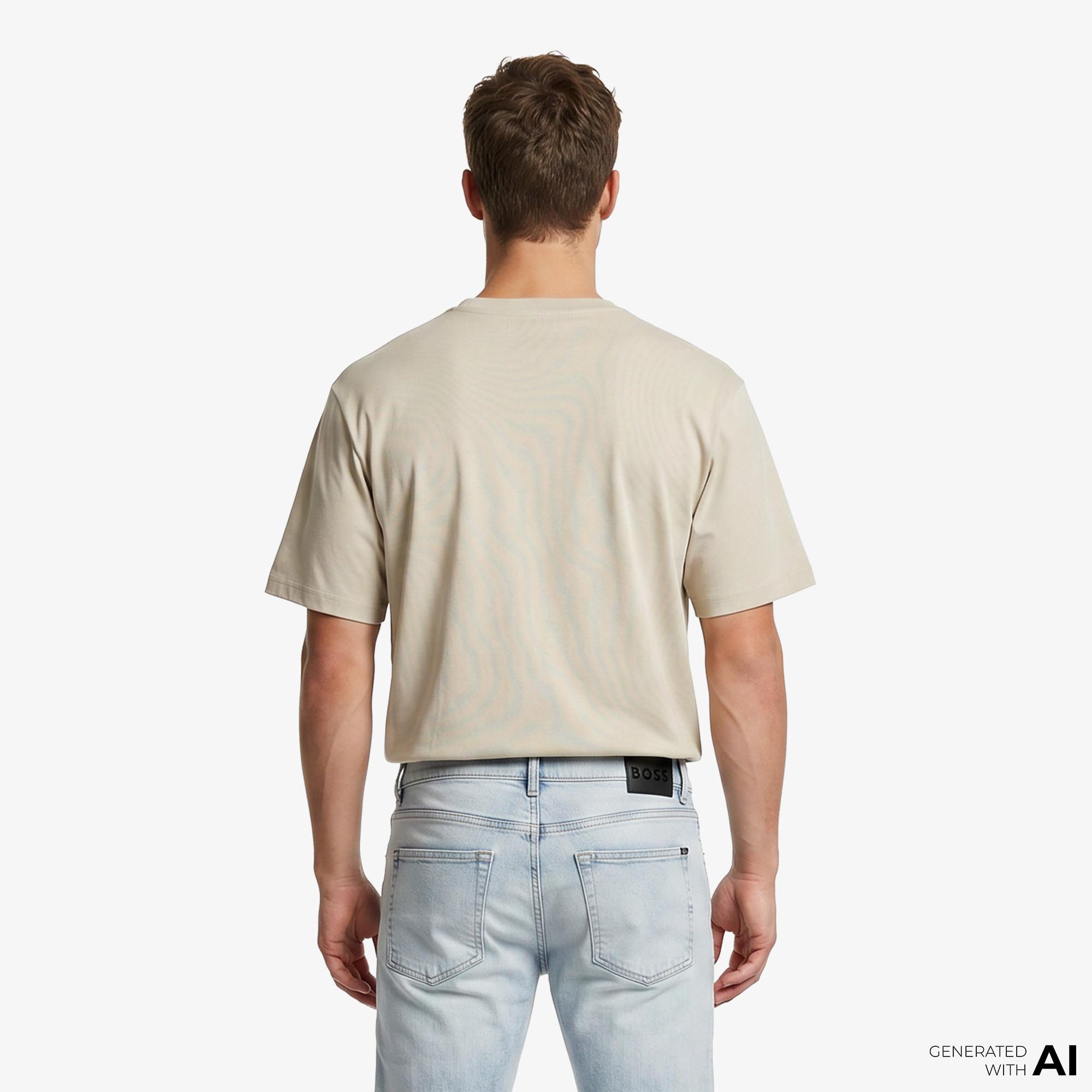 Boss Join Relaxed Erkek Bej T-Shirt