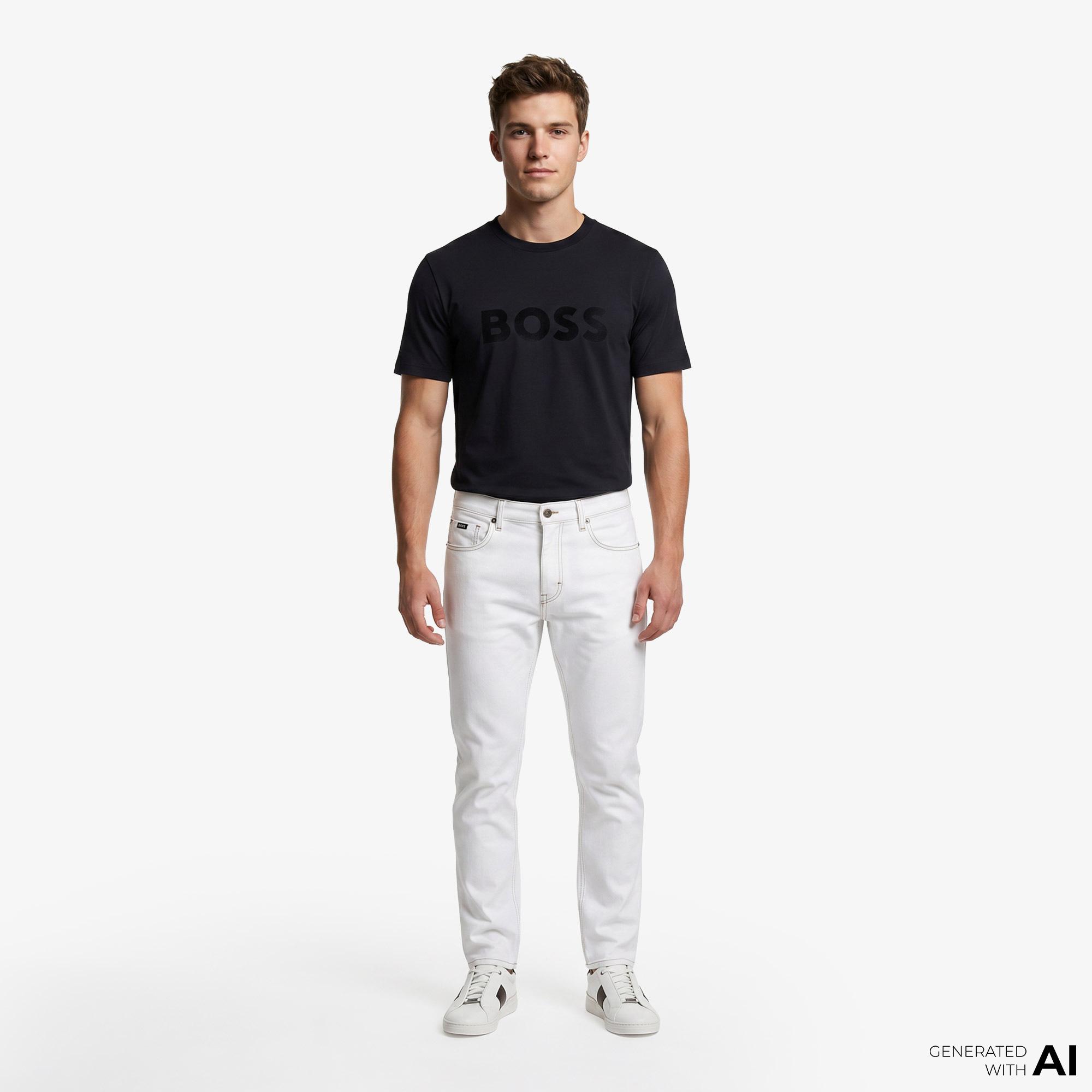 Boss Iconic Logo Erkek Lacivert T-Shirt