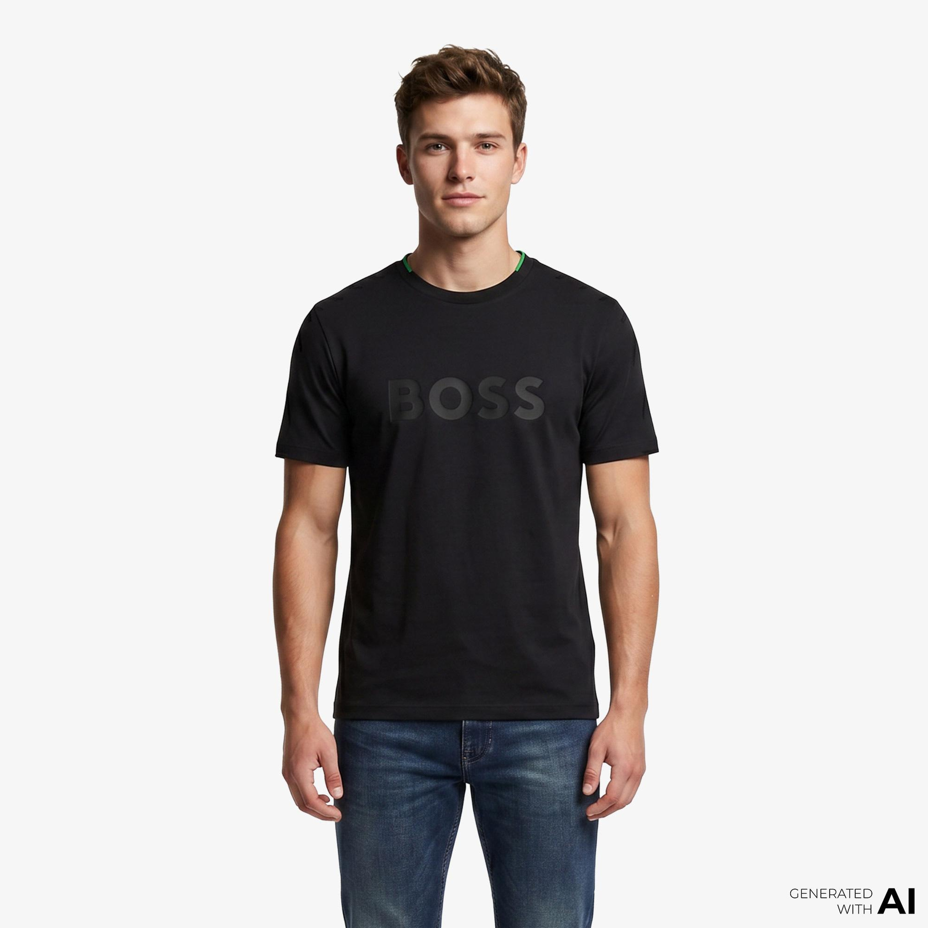 Boss Iconic Logo Erkek Siyah T-Shirt