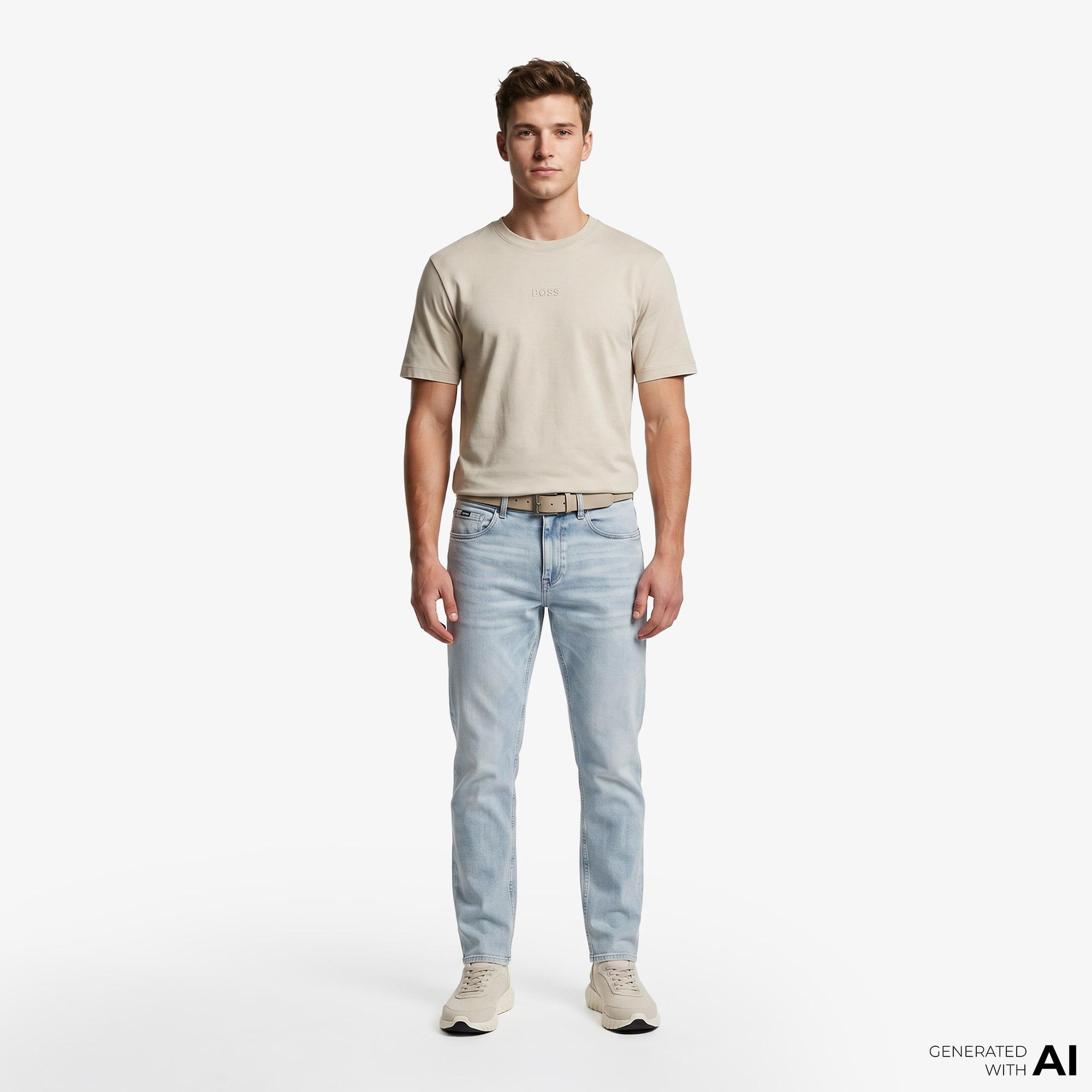 Boss Erkek Bej T-Shirt