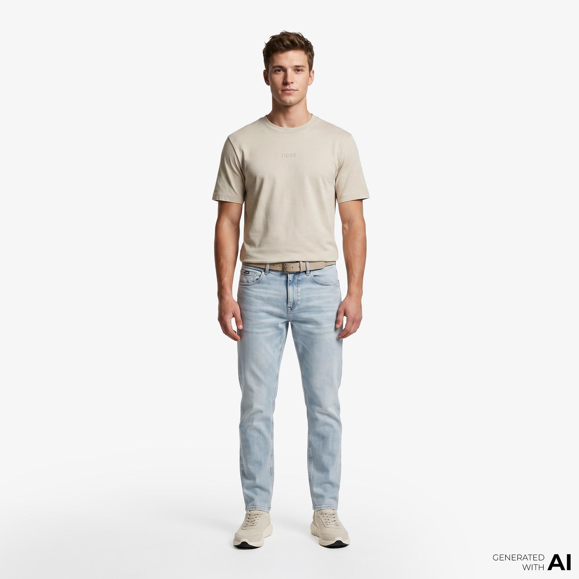 Boss Erkek Bej T-Shirt