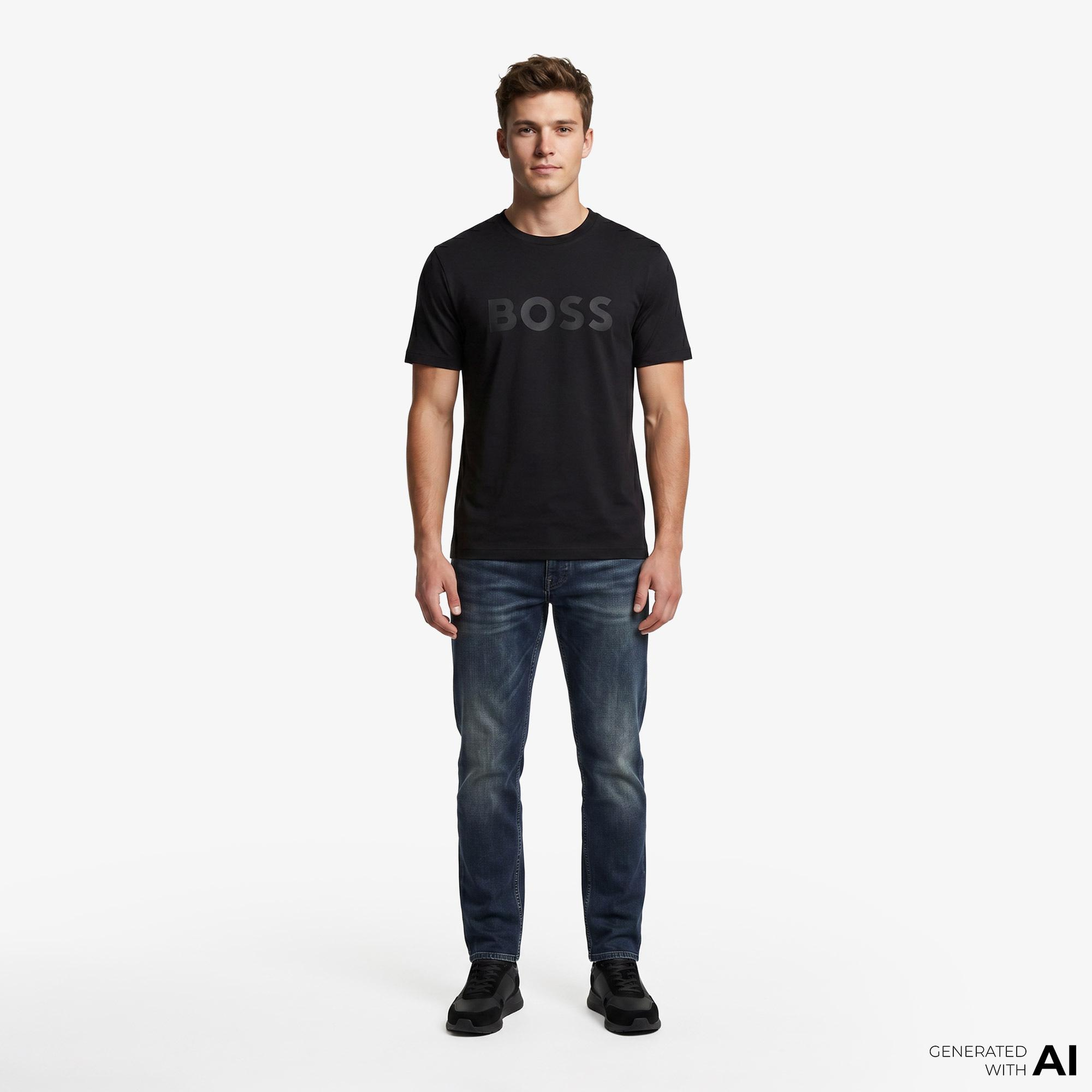 Boss Iconic Logo Erkek Siyah T-Shirt