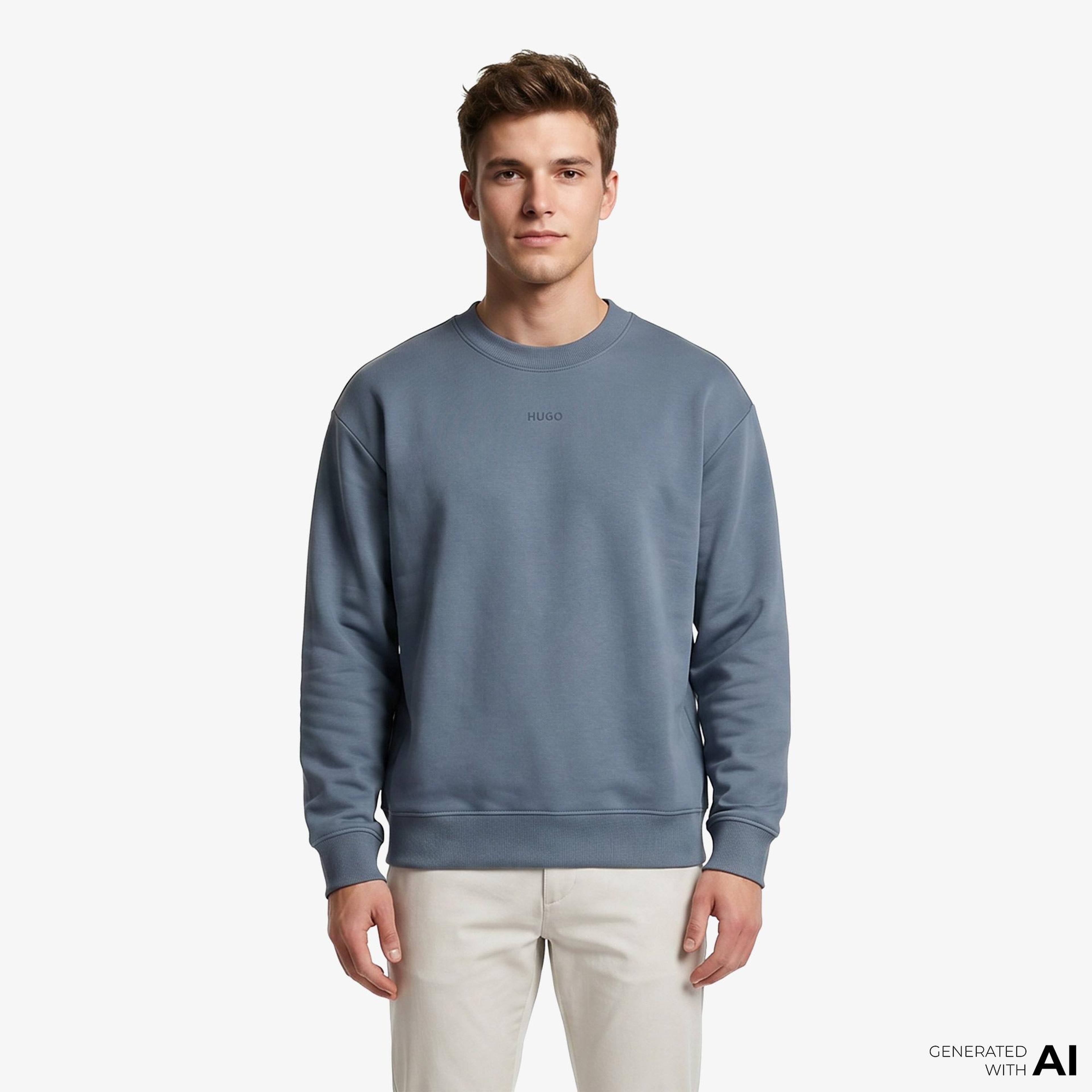 Hugo Dapo Erkek Mavi Sweatshirt
