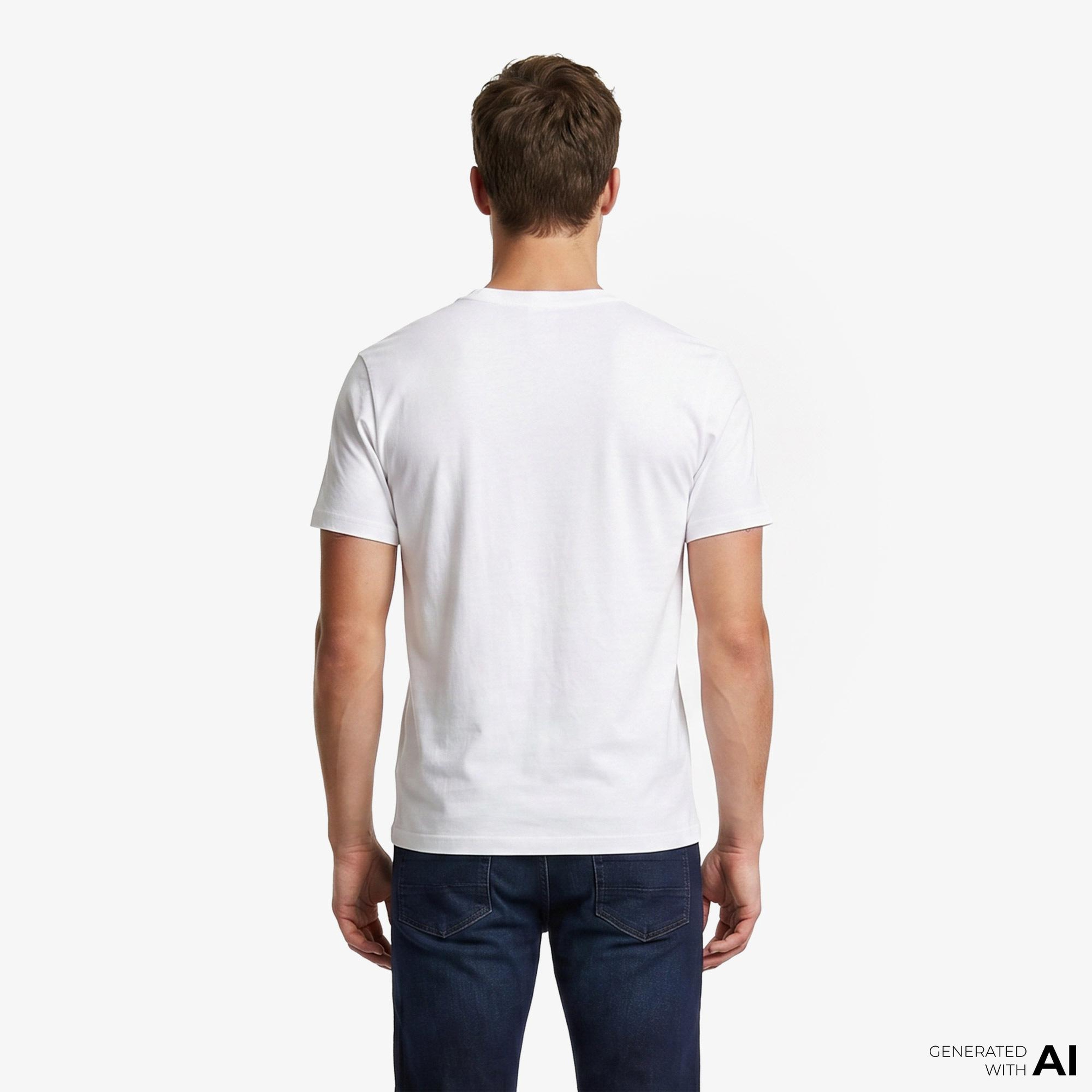 Hugo Deyss Erkek Beyaz T-Shirt