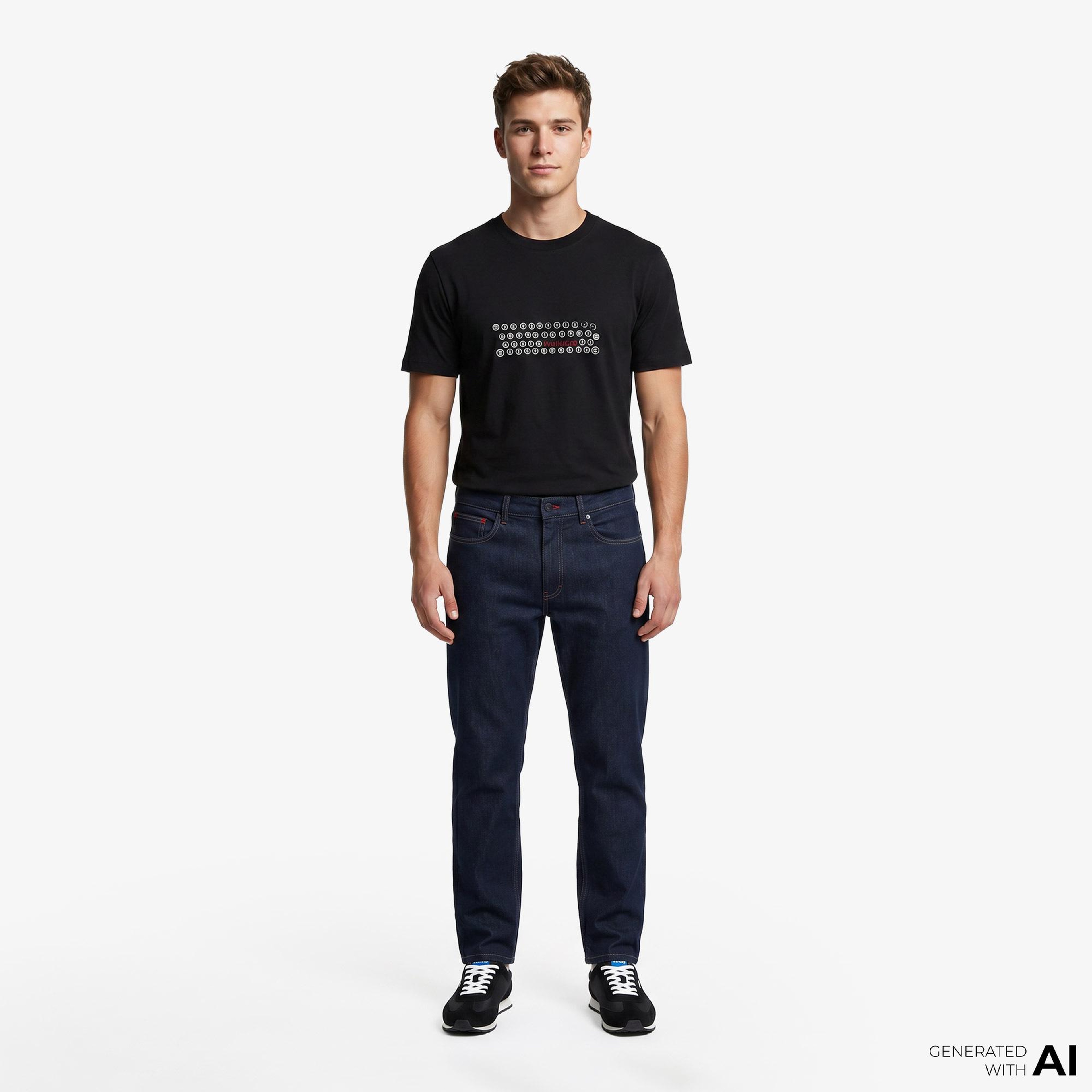 Hugo Deyss Erkek Siyah T-Shirt