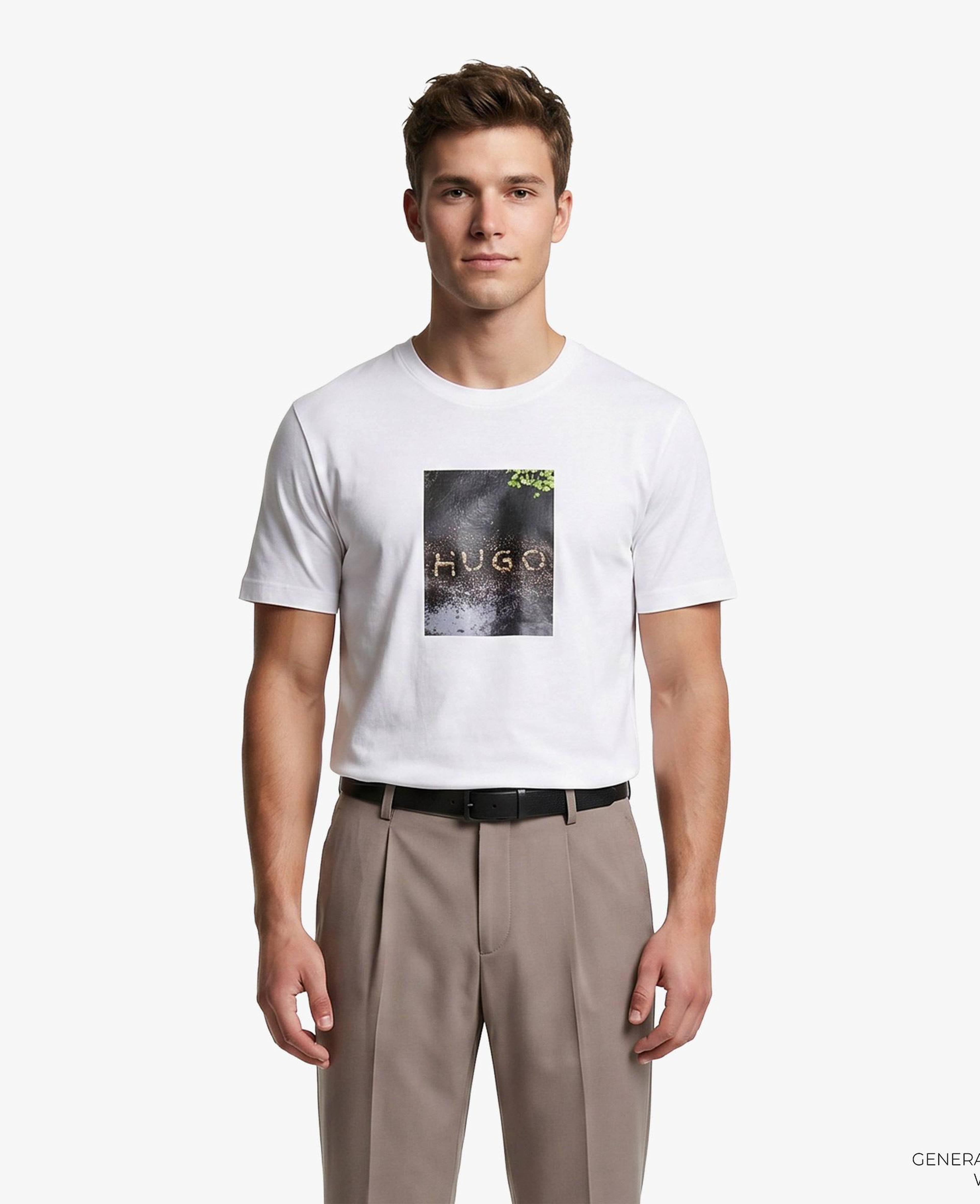 Hugo Doreston Erkek Beyaz T-Shirt