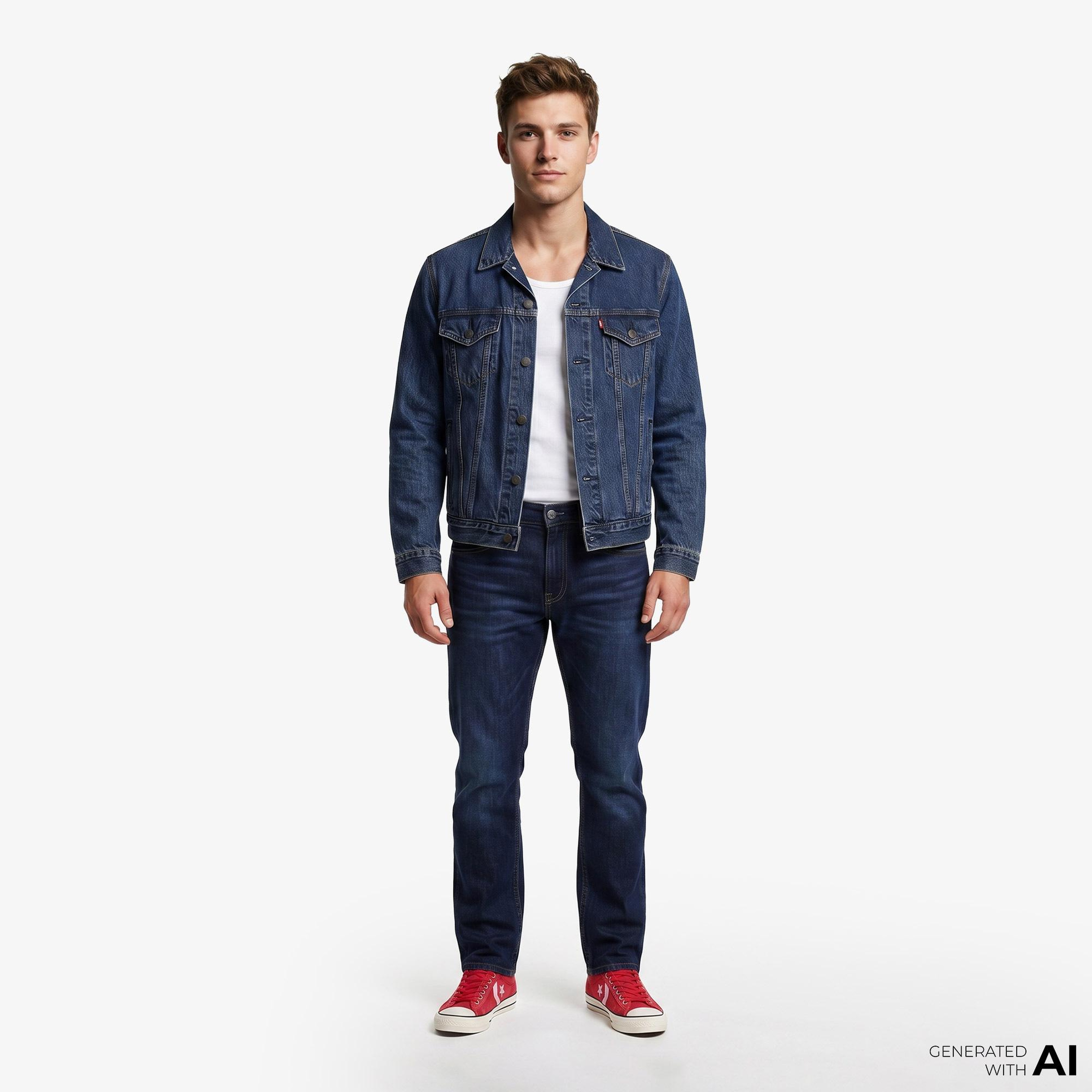 Levi's The Trucker Million Dollar Lacivert Erkek Ceket