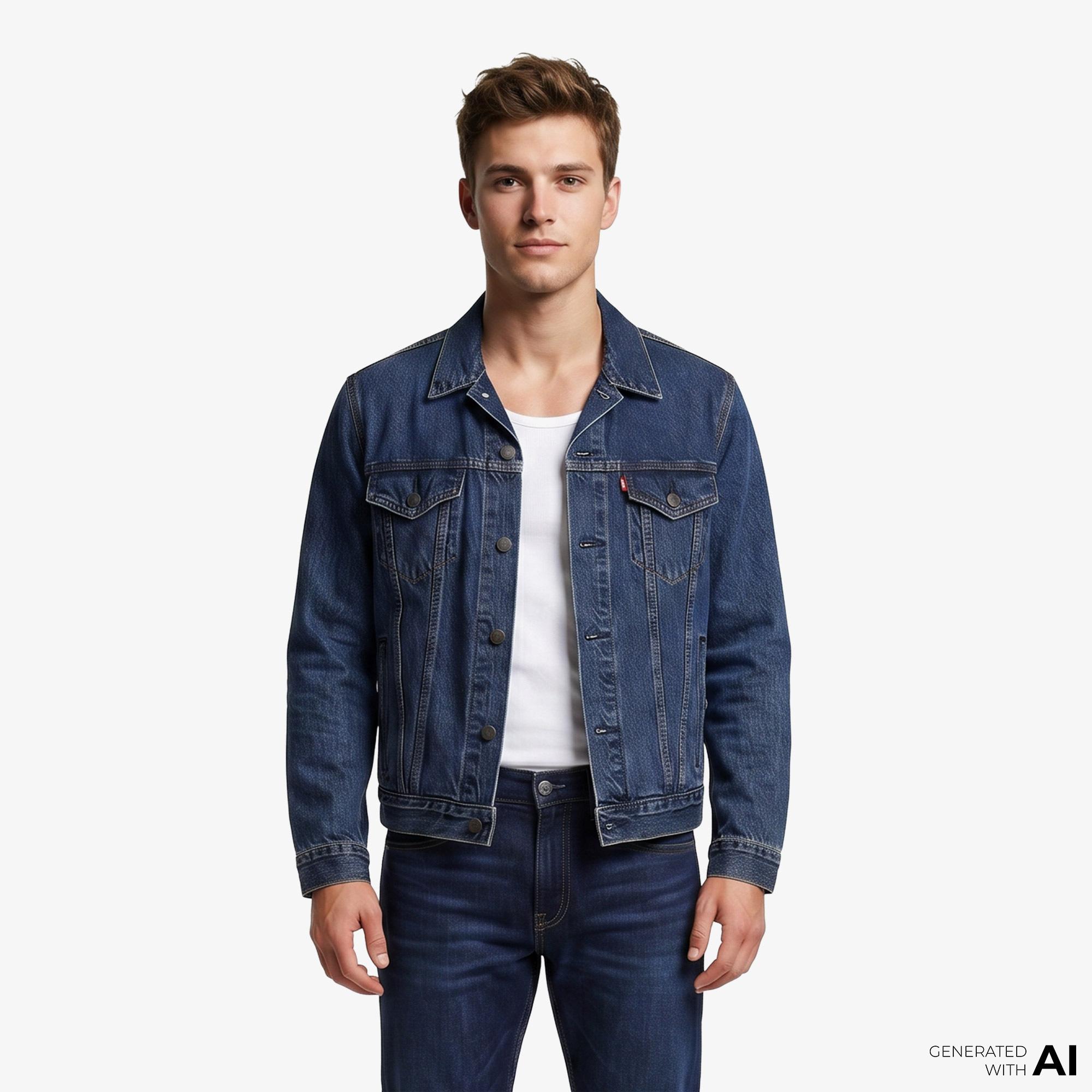 Levi's The Trucker Million Dollar Lacivert Erkek Ceket