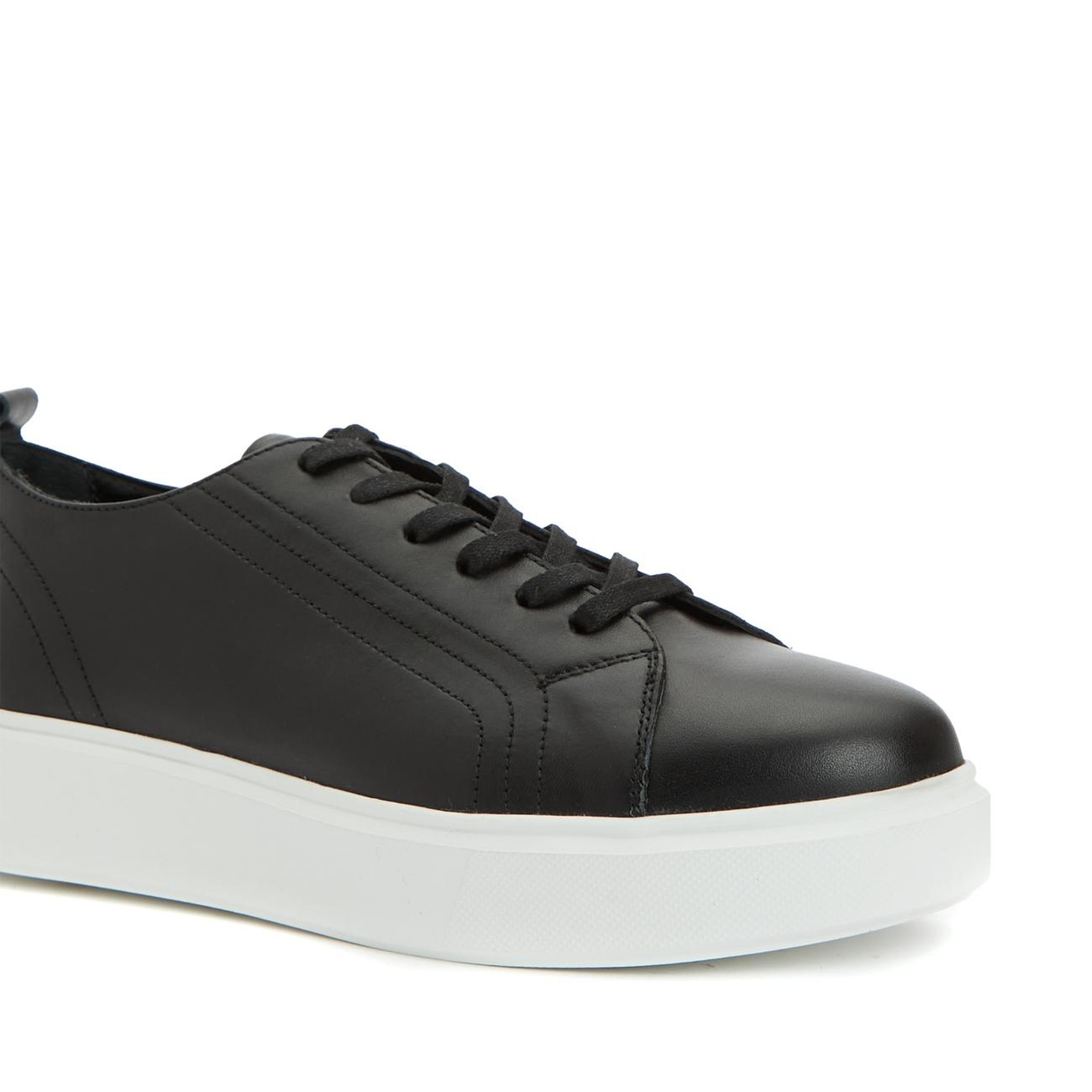 Network Kadın Siyah Deri Sneaker