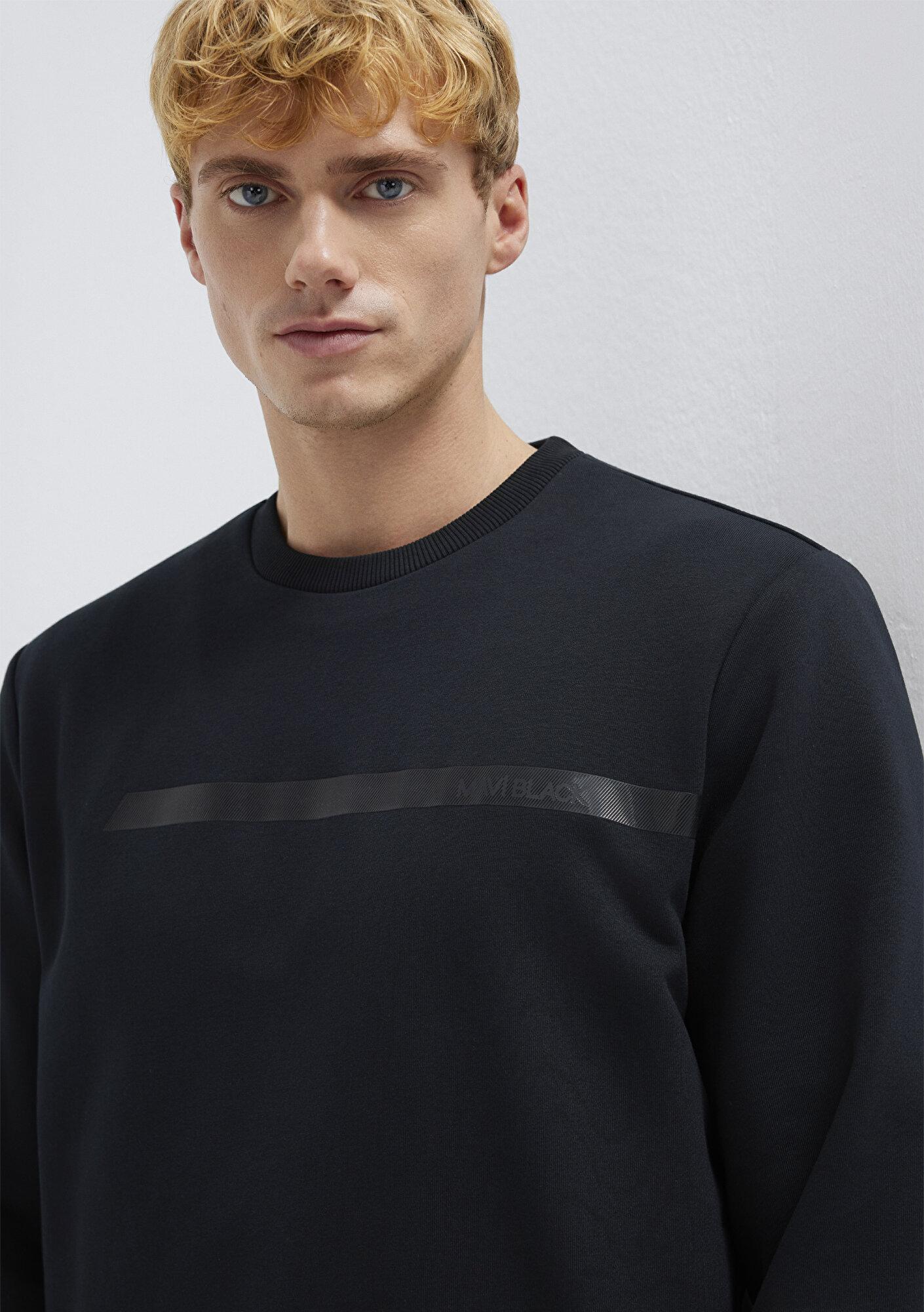 Mavi Mavi Black Bisiklet Yaka Siyah Sweatshirt 0S10528-900
