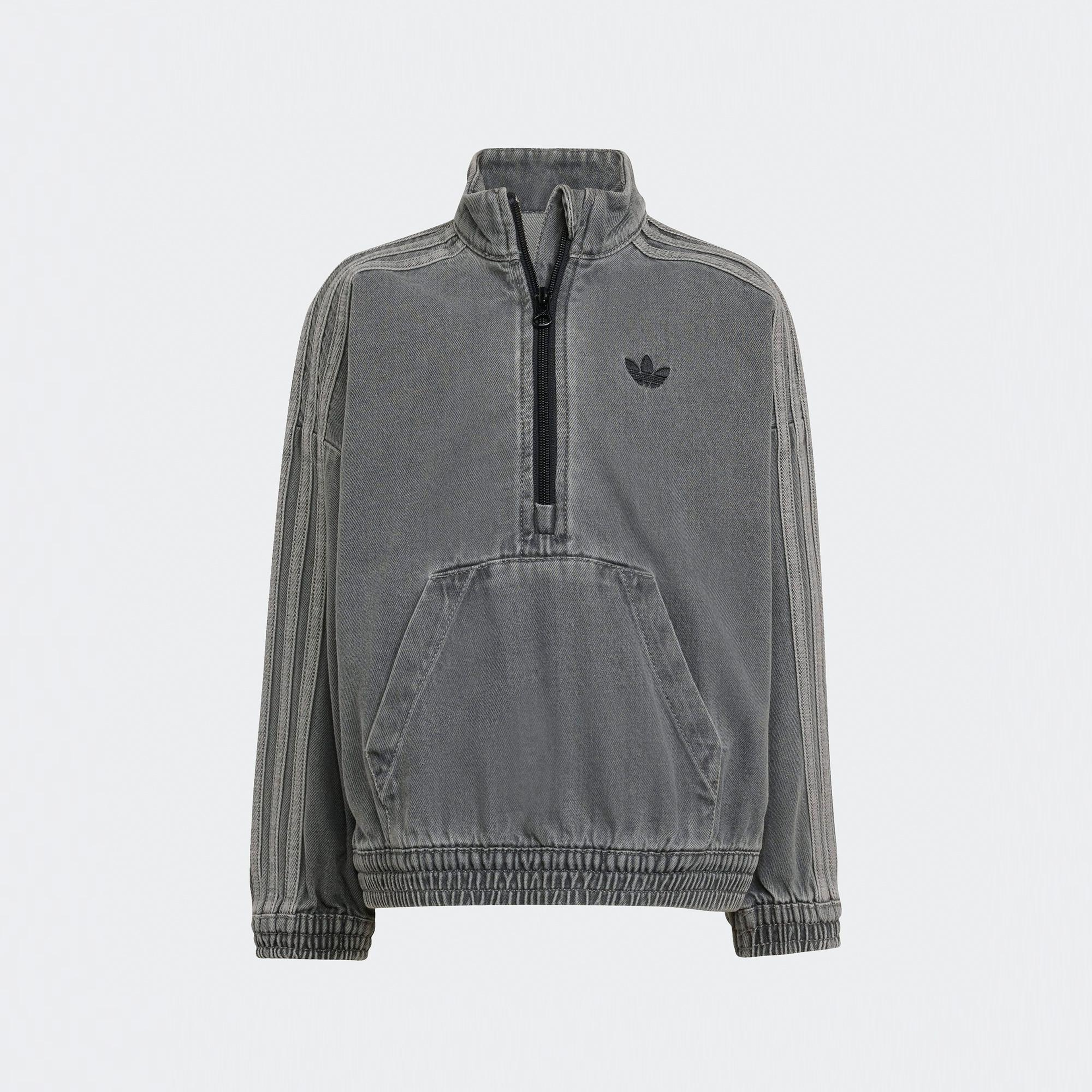 adidas Denim Crew Set Çocuk Gri Eşofman Takımı