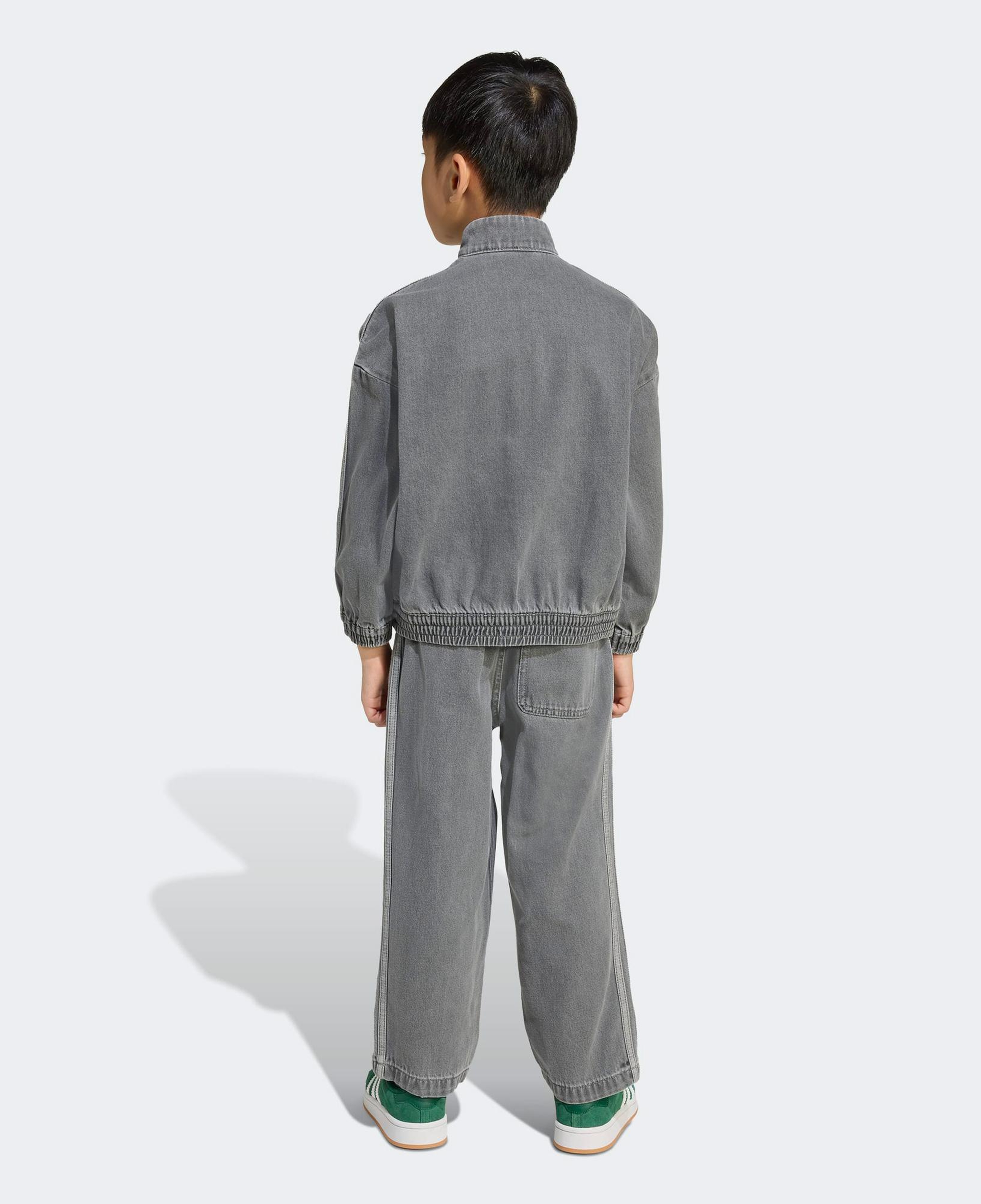 adidas Denim Crew Set Çocuk Gri Eşofman Takımı