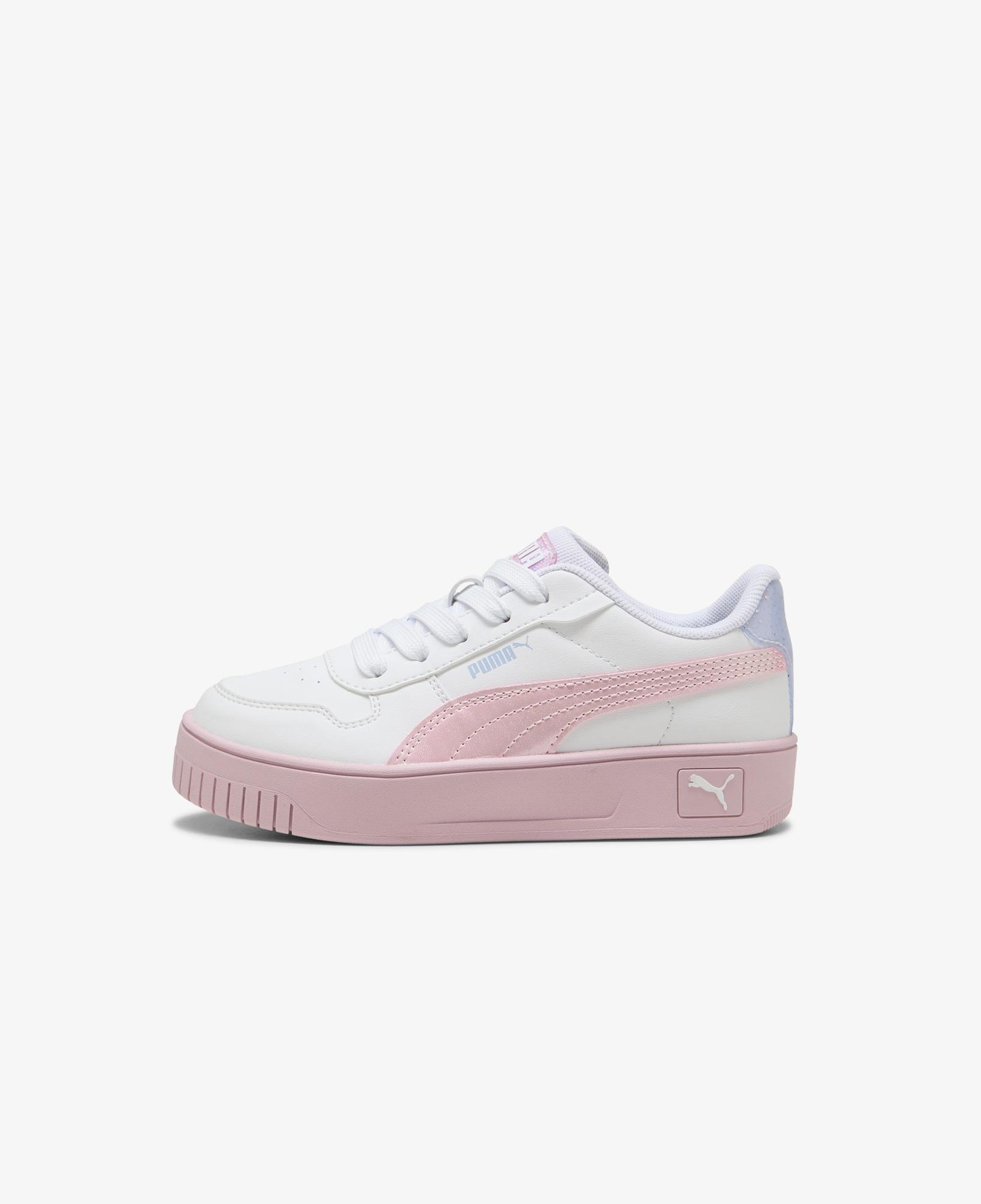 Puma Carina Street Blurry Dreams Çocuk Beyaz/Pembe Spor Ayakkabı
