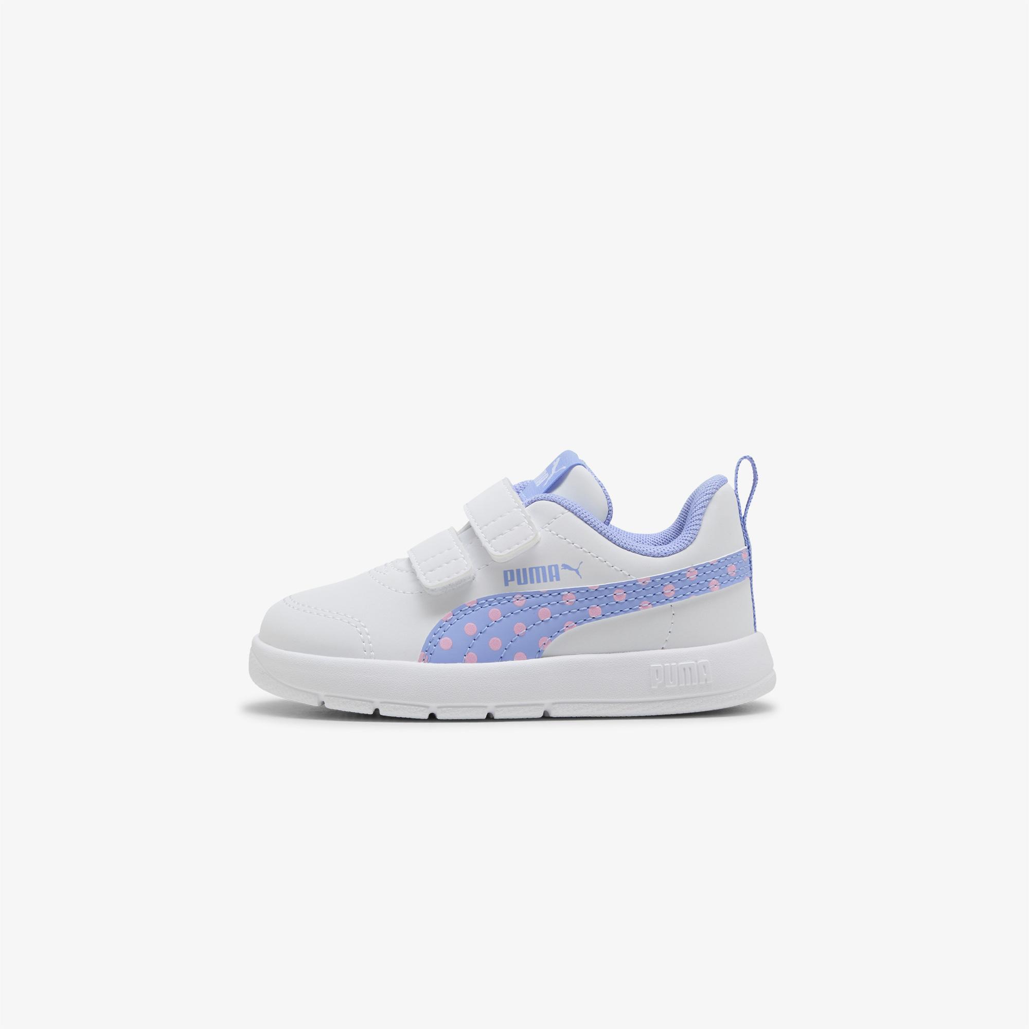 Puma Courtflex V3 Dotty V Çocuk Beyaz Spor Ayakkabı