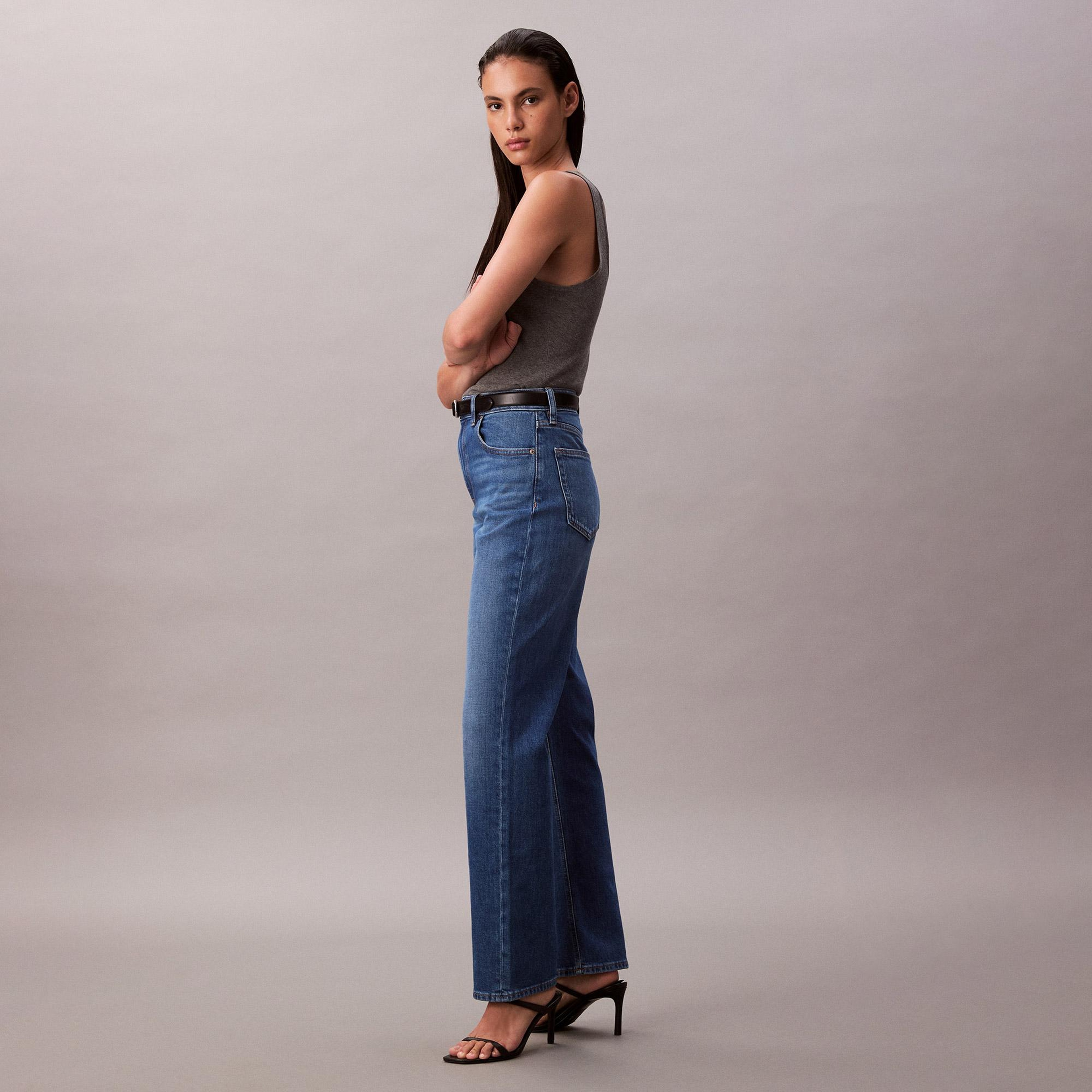Calvin Klein Kadın Mavi Jean