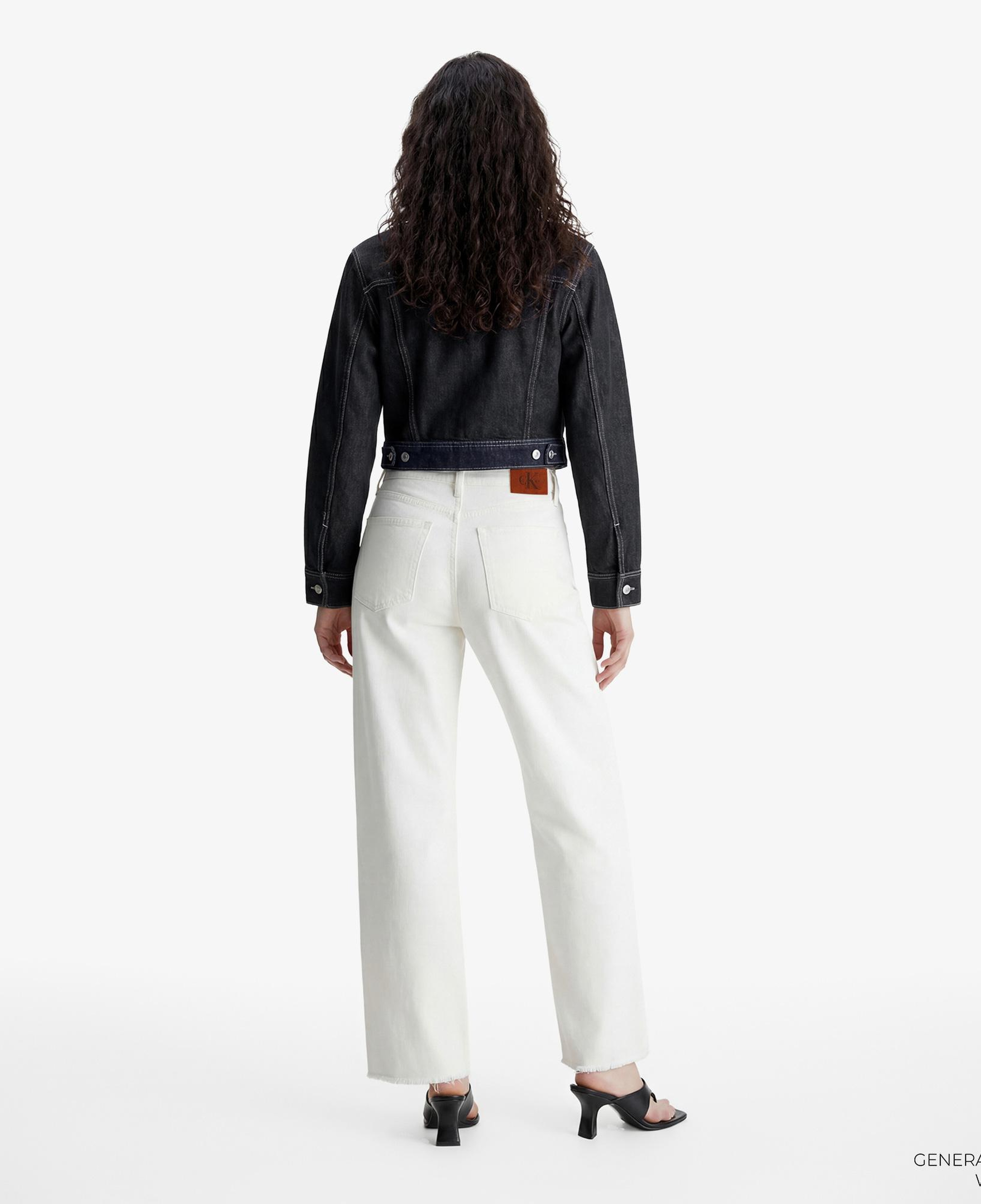 Calvin Klein The Wide Leg Raw Kadın Beyaz Jean