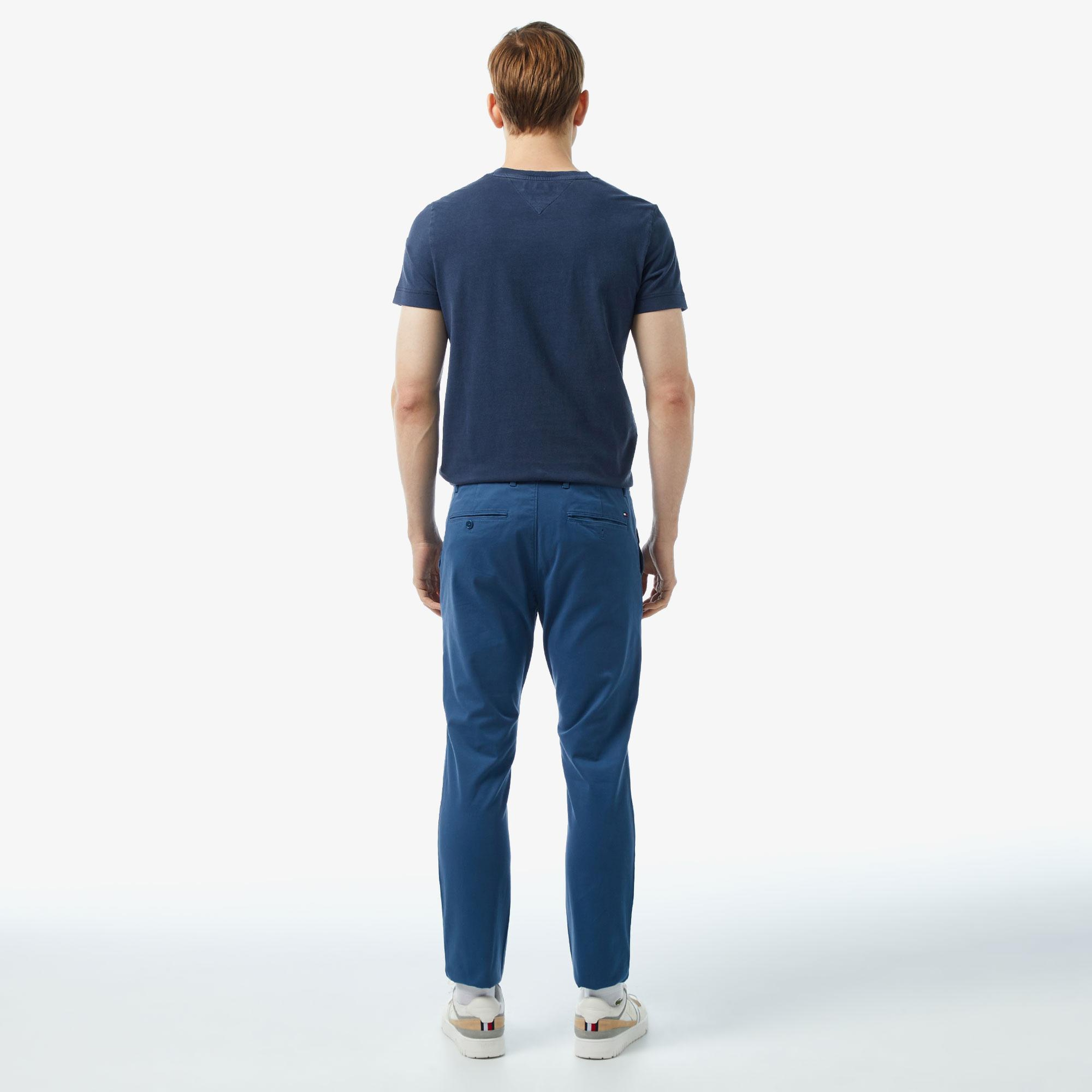 Tommy Hilfiger Chino Bleecker 1985 Pima Erkek Mavi Pantolon