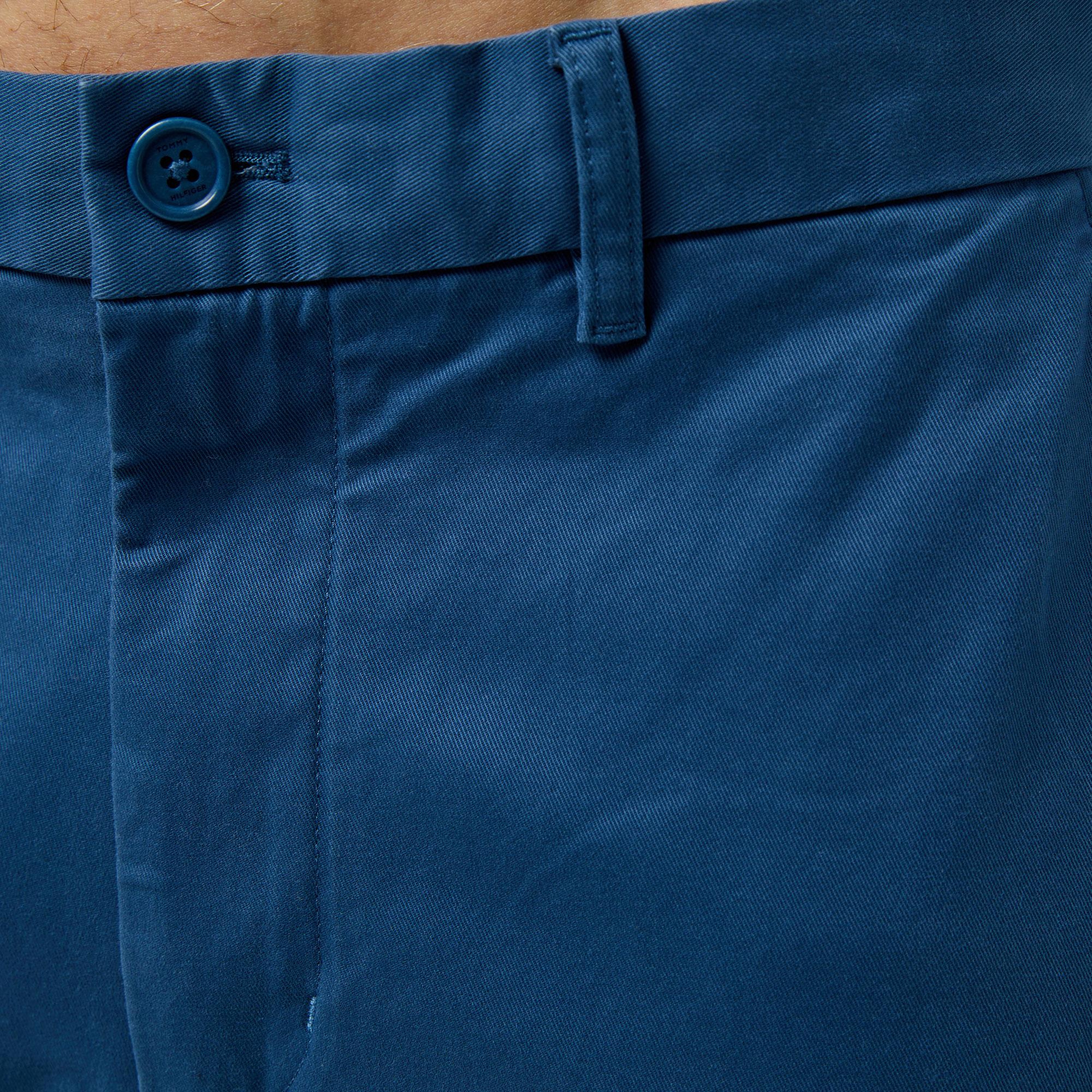 Tommy Hilfiger Chino Bleecker 1985 Pima Erkek Mavi Pantolon
