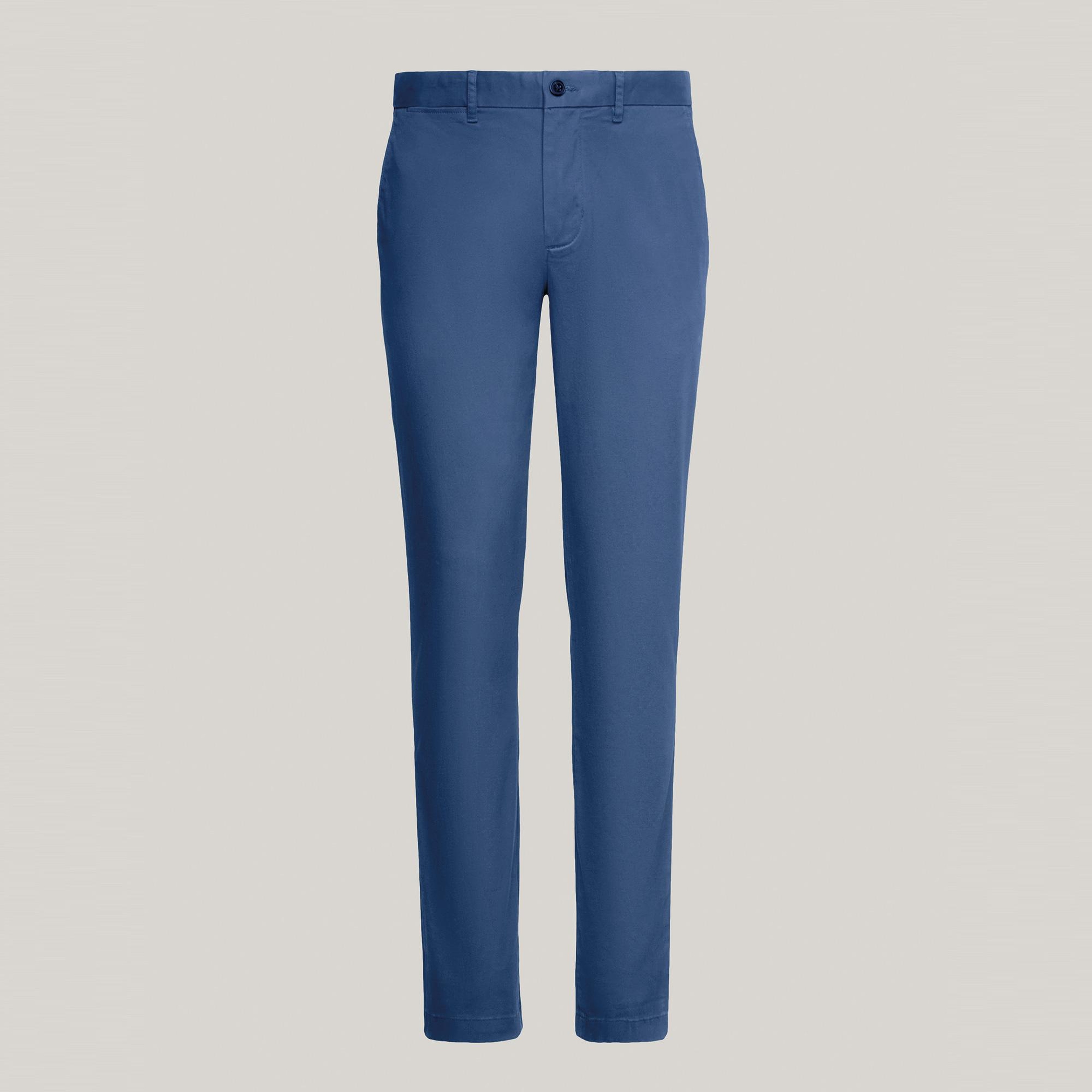 Tommy Hilfiger Chino Bleecker 1985 Pima Erkek Mavi Pantolon