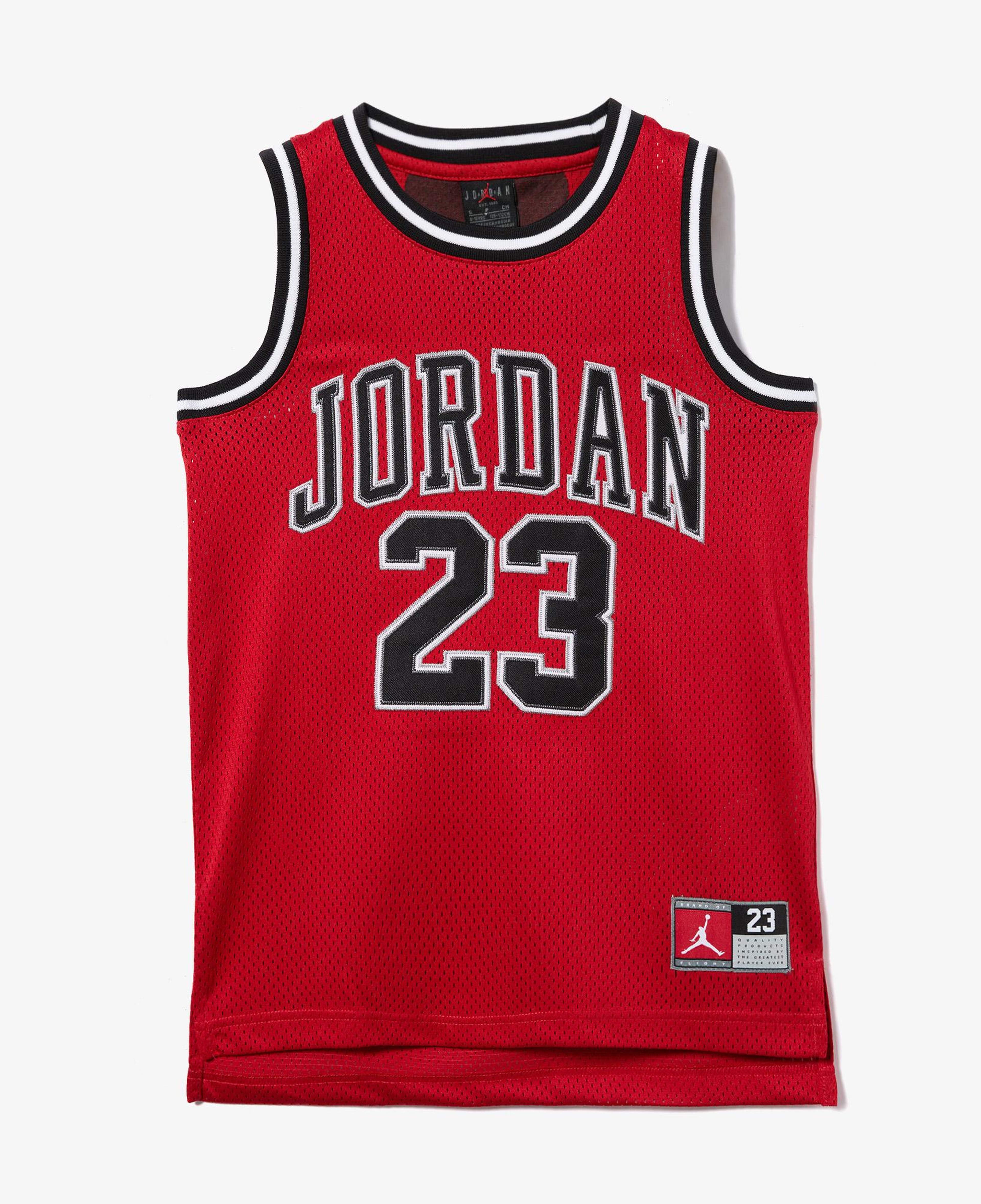 Jordan 23 Jersey Çocuk Kırmızı Kolsuz T-Shirt