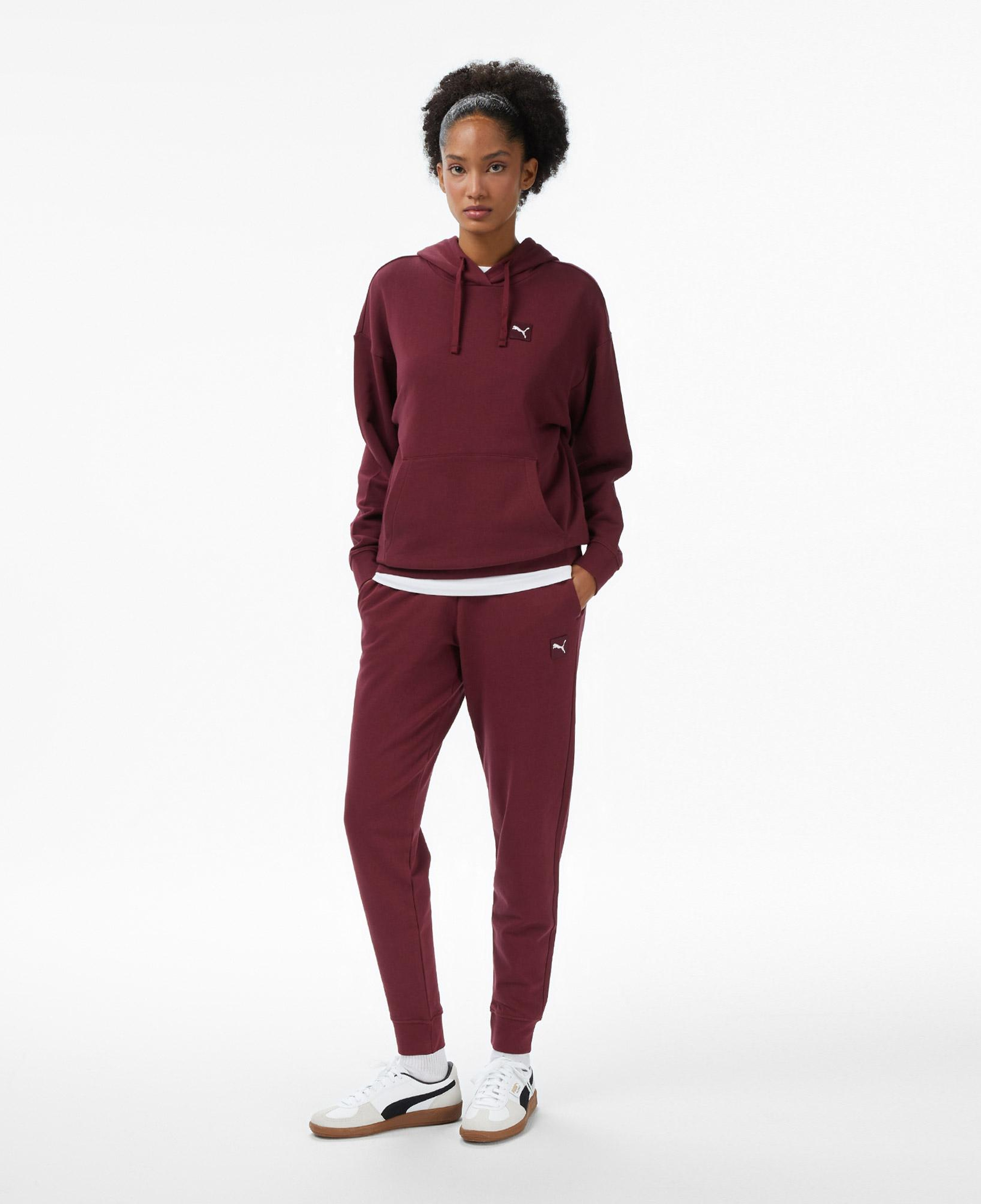 Puma Ess Elevated Sweat Kadın Kırmızı Pantolon