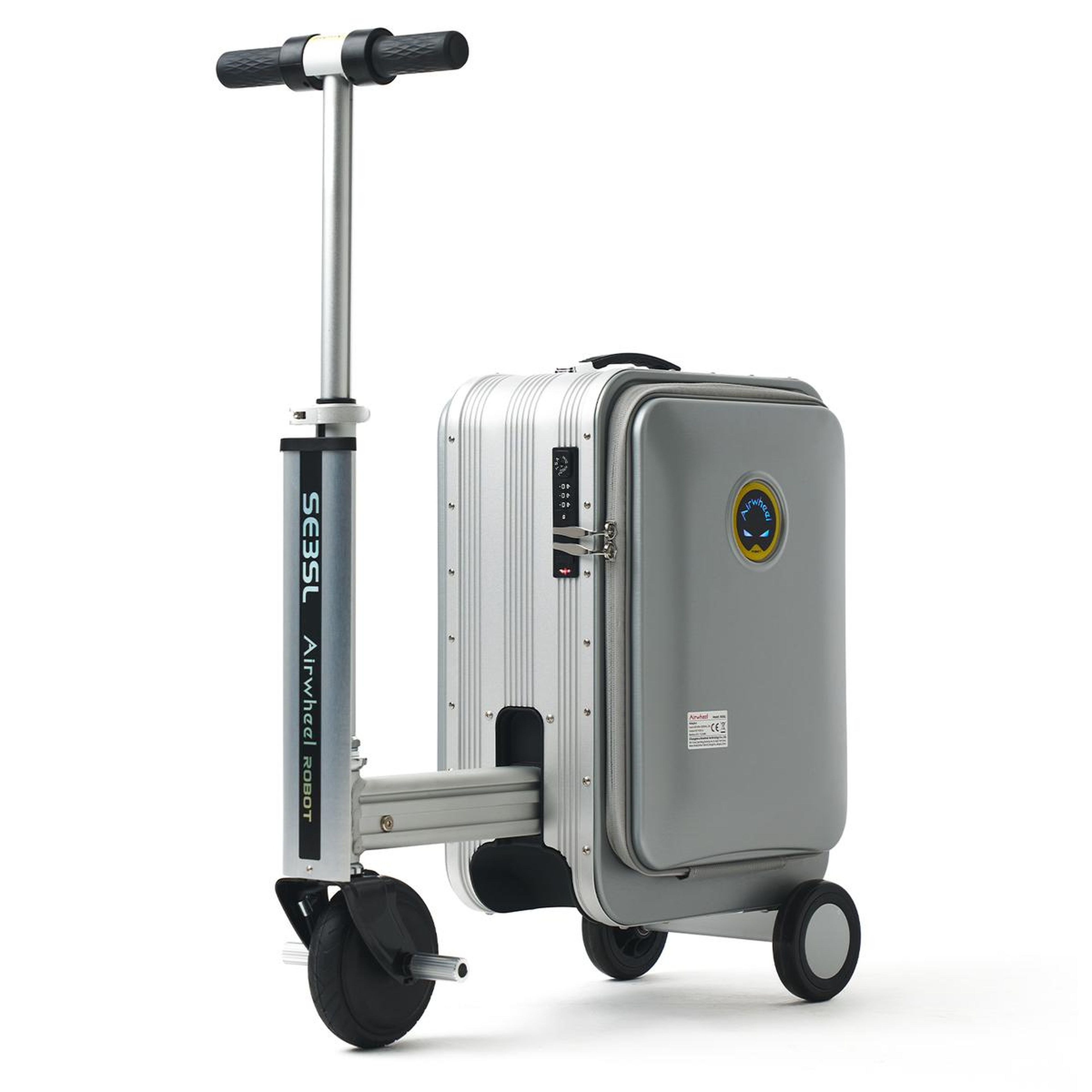 SE3SL Elektrikli Binilebilir Scooter Valiz - Gri