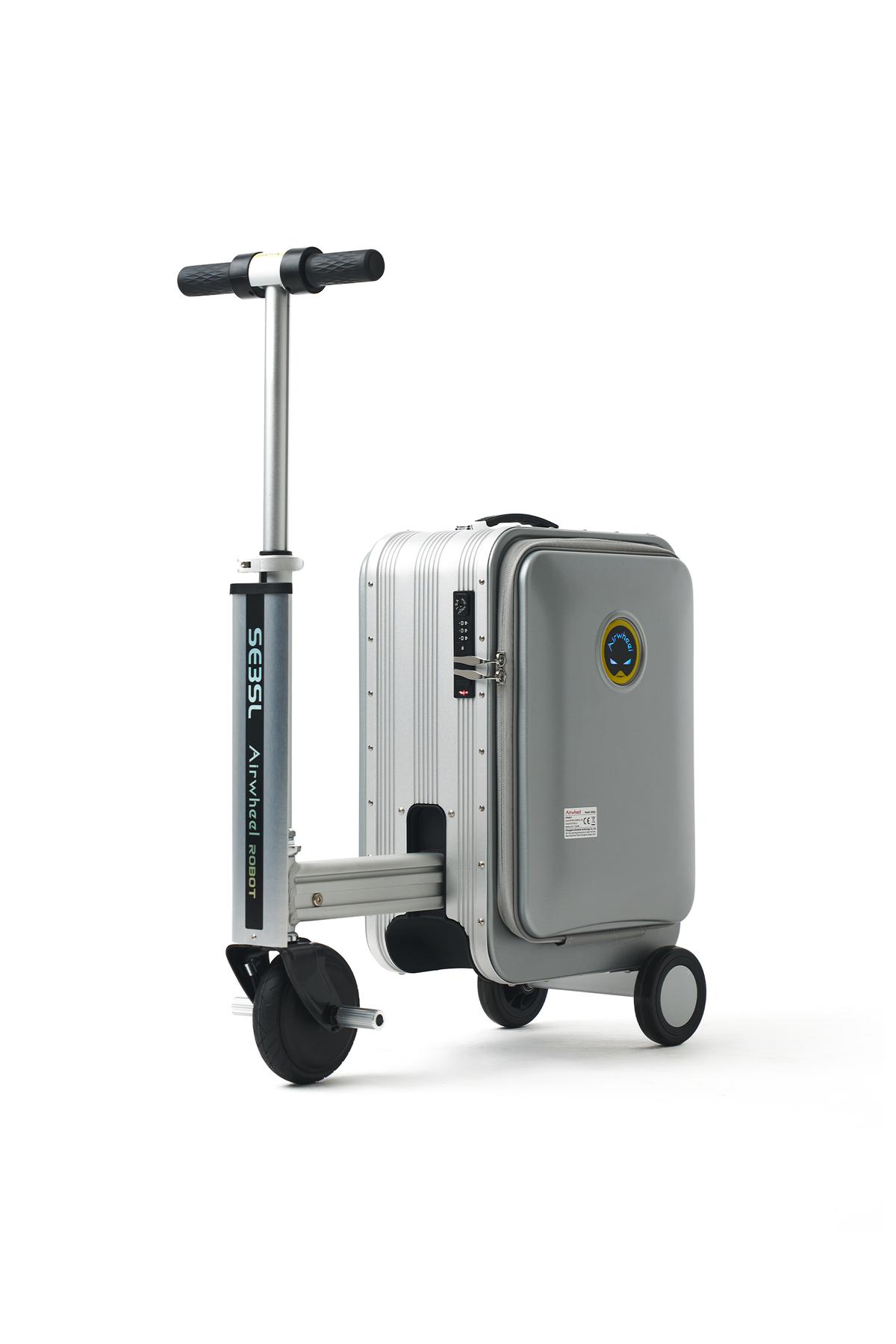 SE3SL Elektrikli Binilebilir Scooter Valiz - Gri