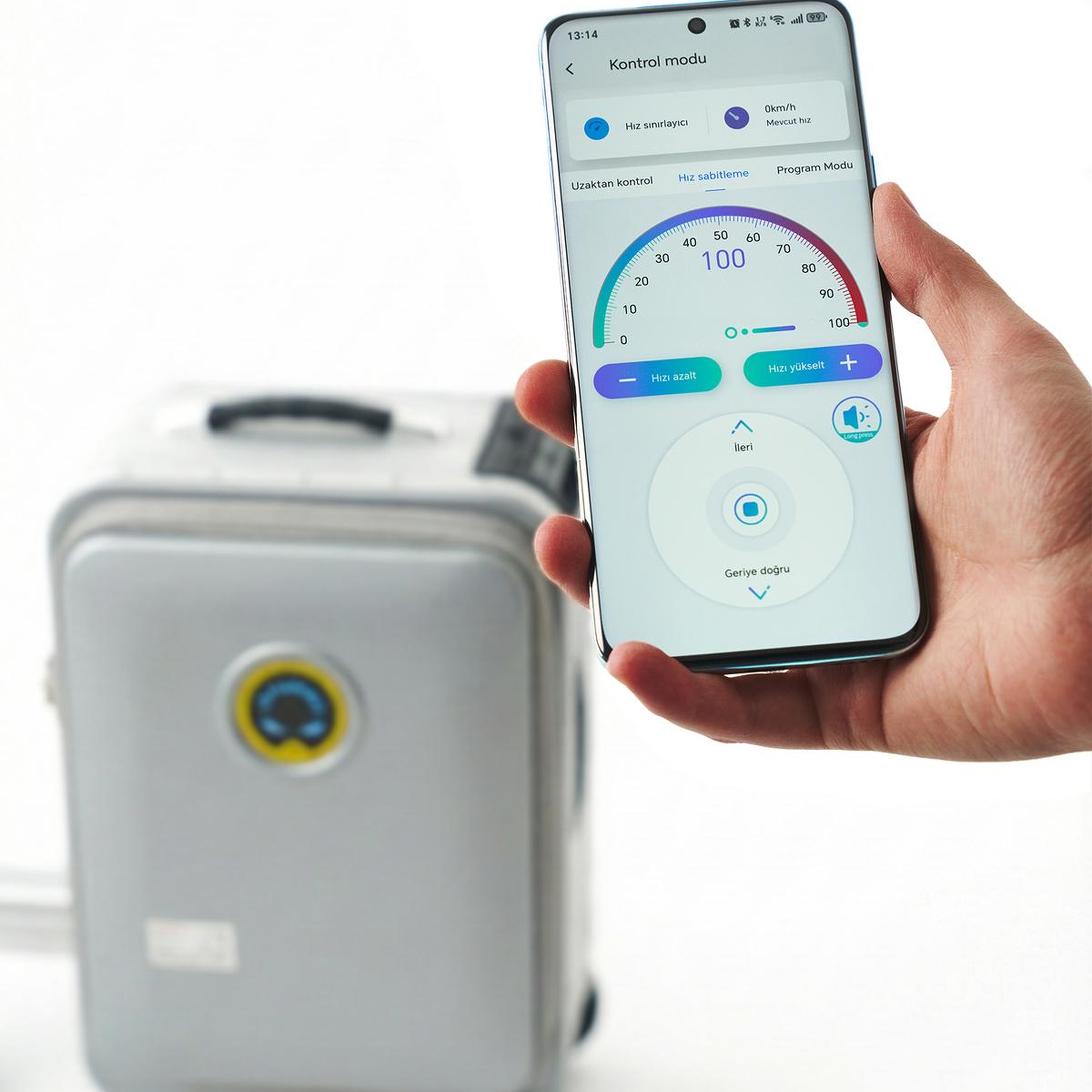 SE3SL Elektrikli Binilebilir Scooter Valiz - Gri