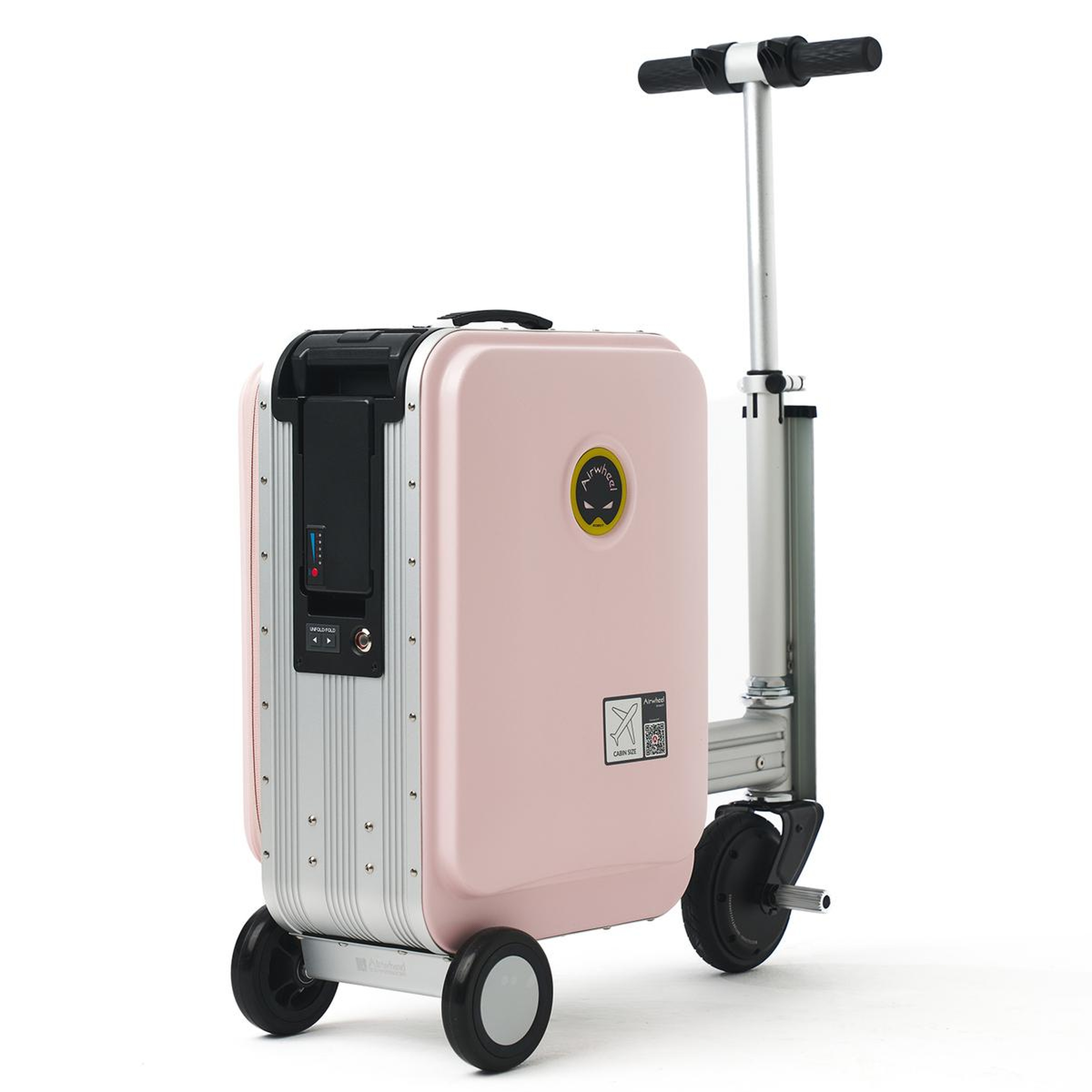 SE3SL Elektrikli Binilebilir Scooter Valiz - Pembe