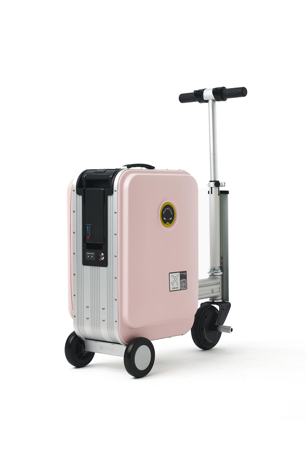 SE3SL Elektrikli Binilebilir Scooter Valiz - Pembe