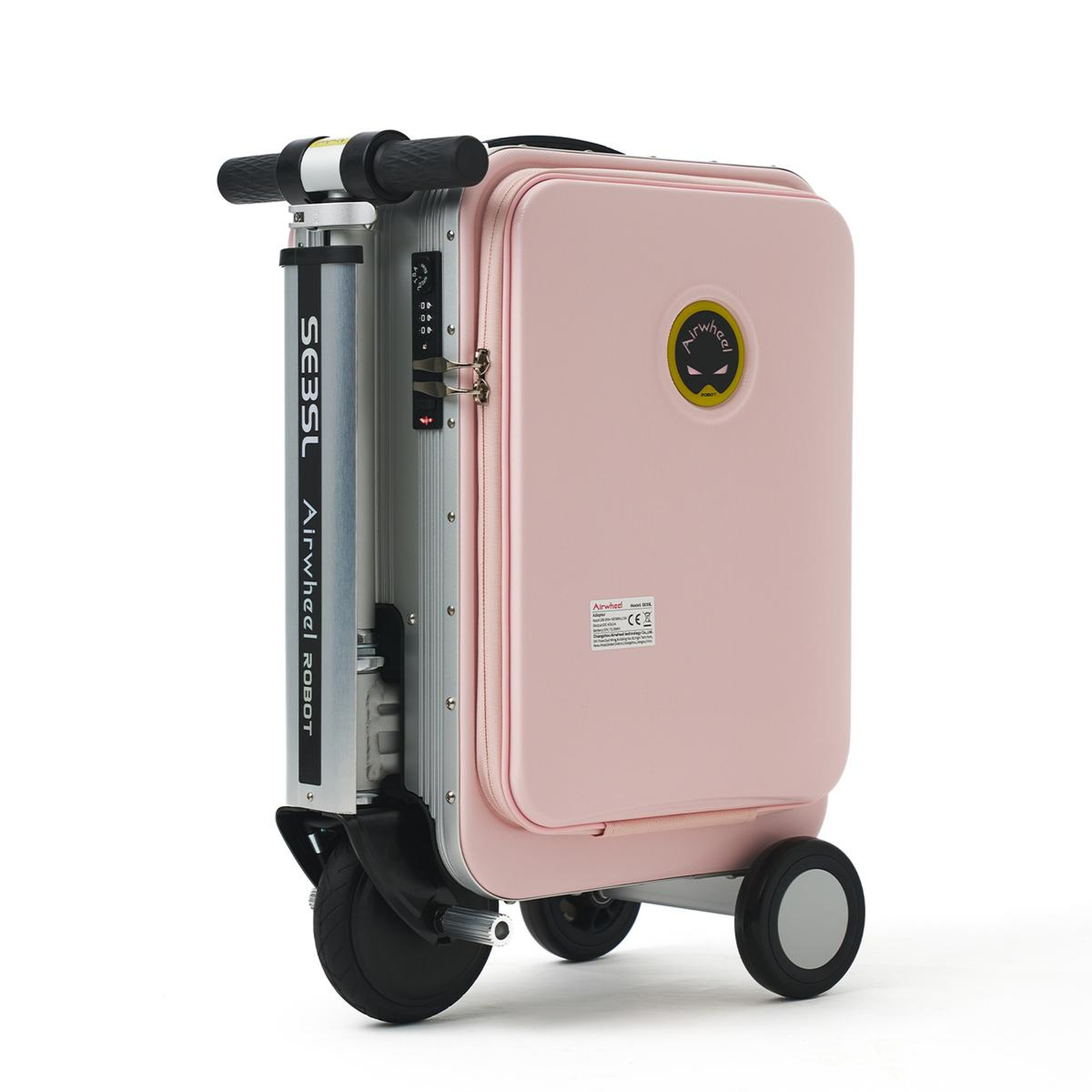 SE3SL Elektrikli Binilebilir Scooter Valiz - Pembe