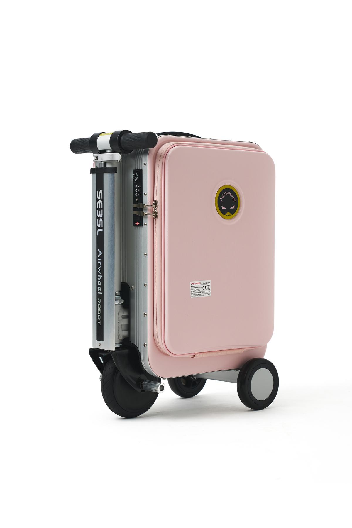SE3SL Elektrikli Binilebilir Scooter Valiz - Pembe