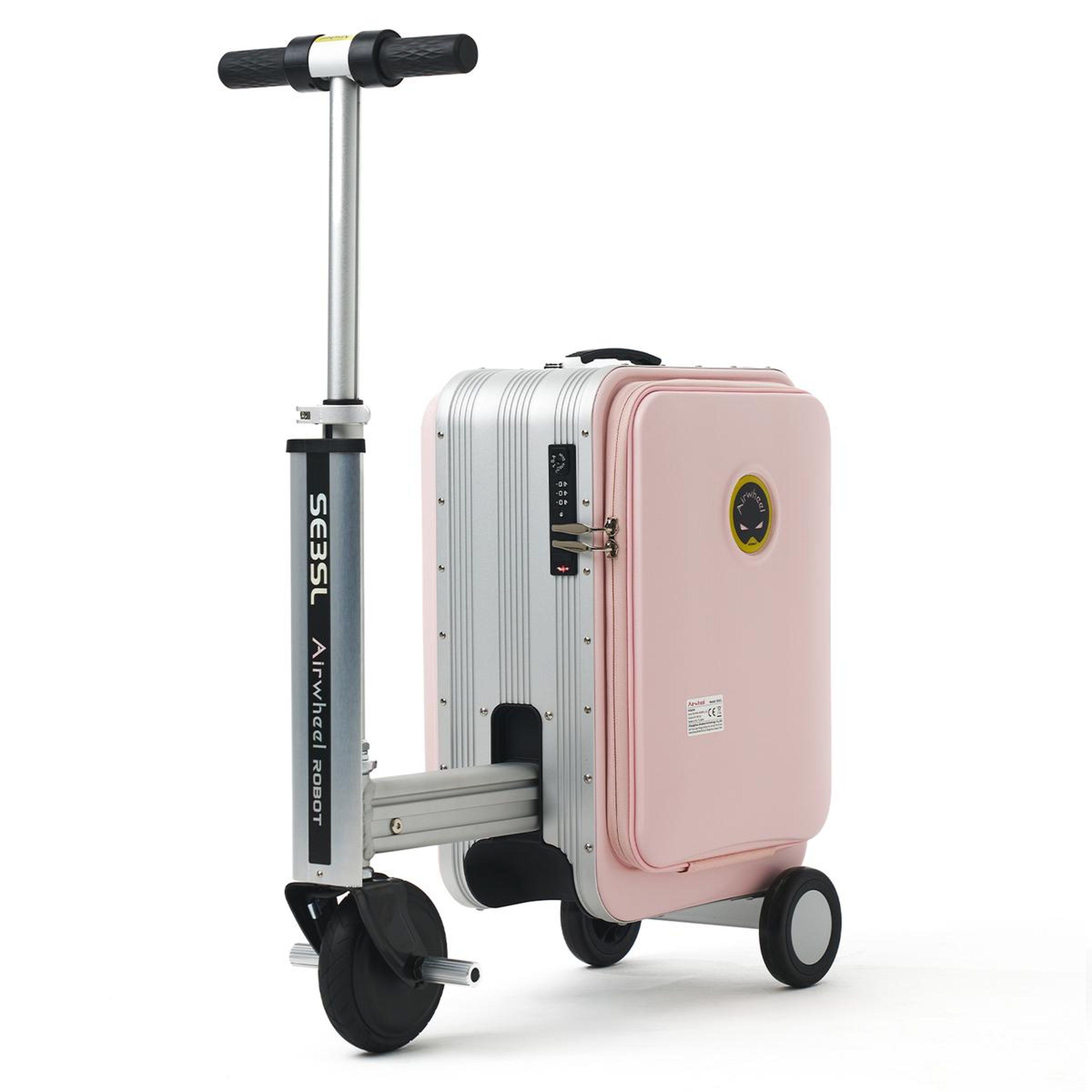 SE3SL Elektrikli Binilebilir Scooter Valiz - Pembe