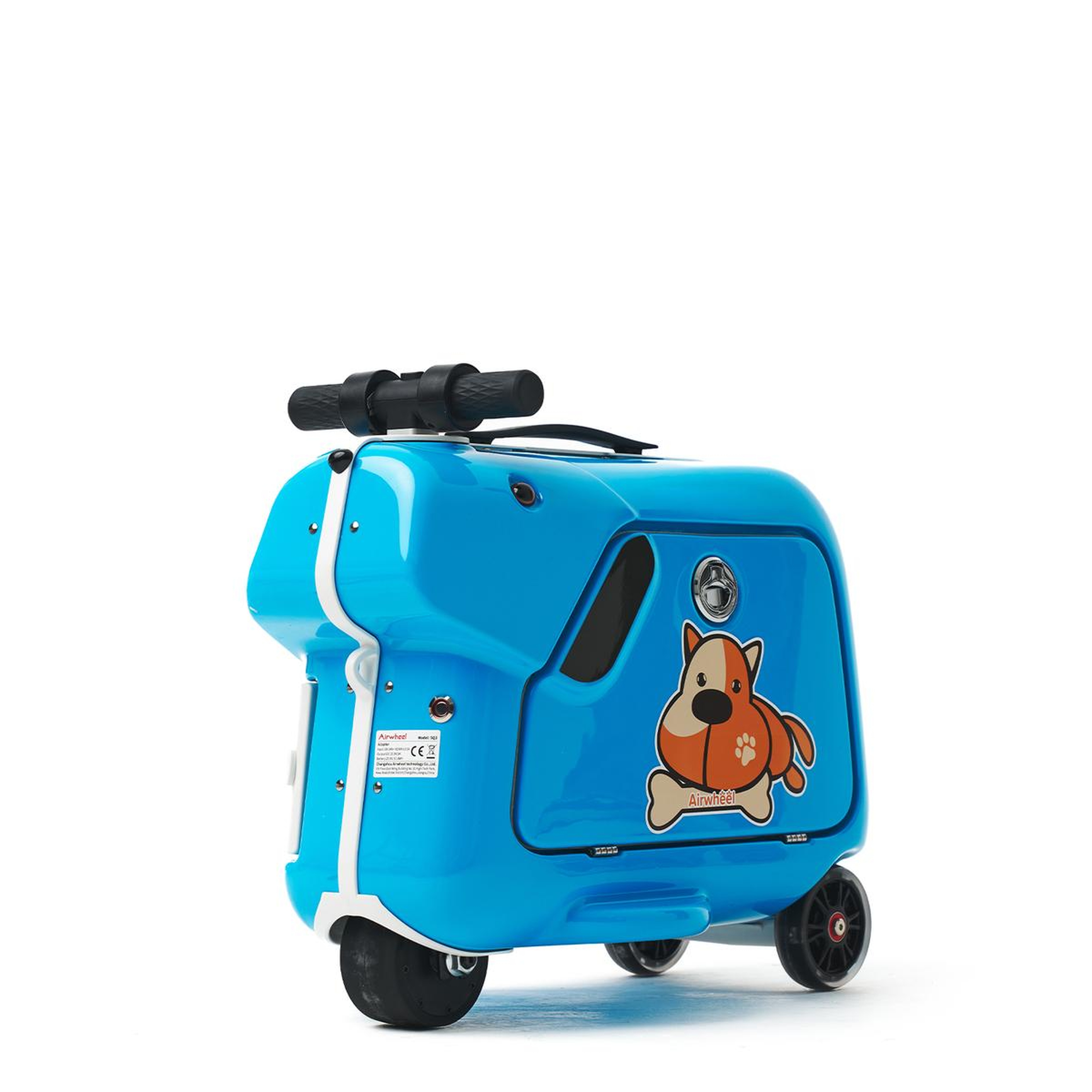 SQ3 Çocuklar İçin Elektrikli Binilebilir Scooter Valiz - Mavi