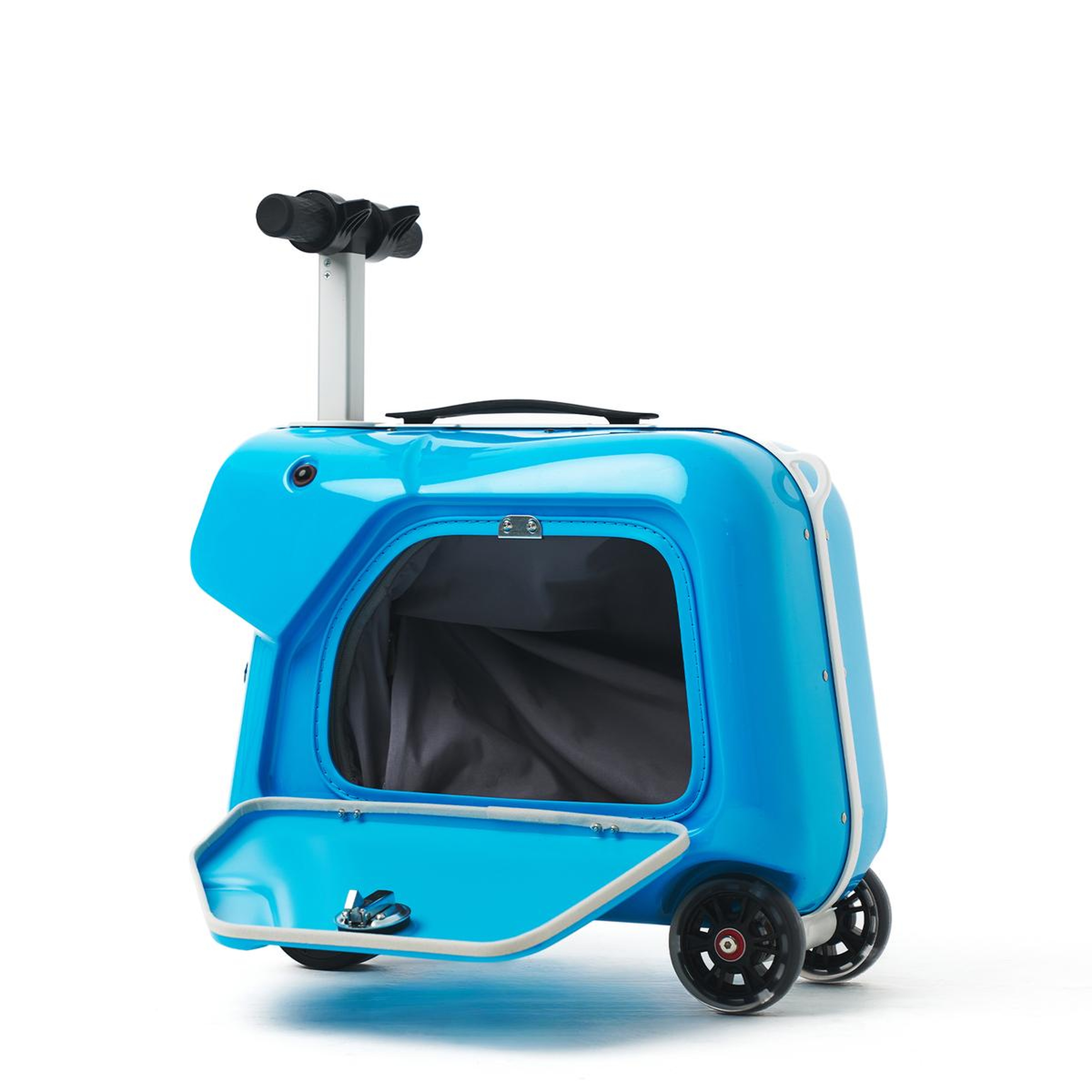 SQ3 Çocuklar İçin Elektrikli Binilebilir Scooter Valiz - Mavi