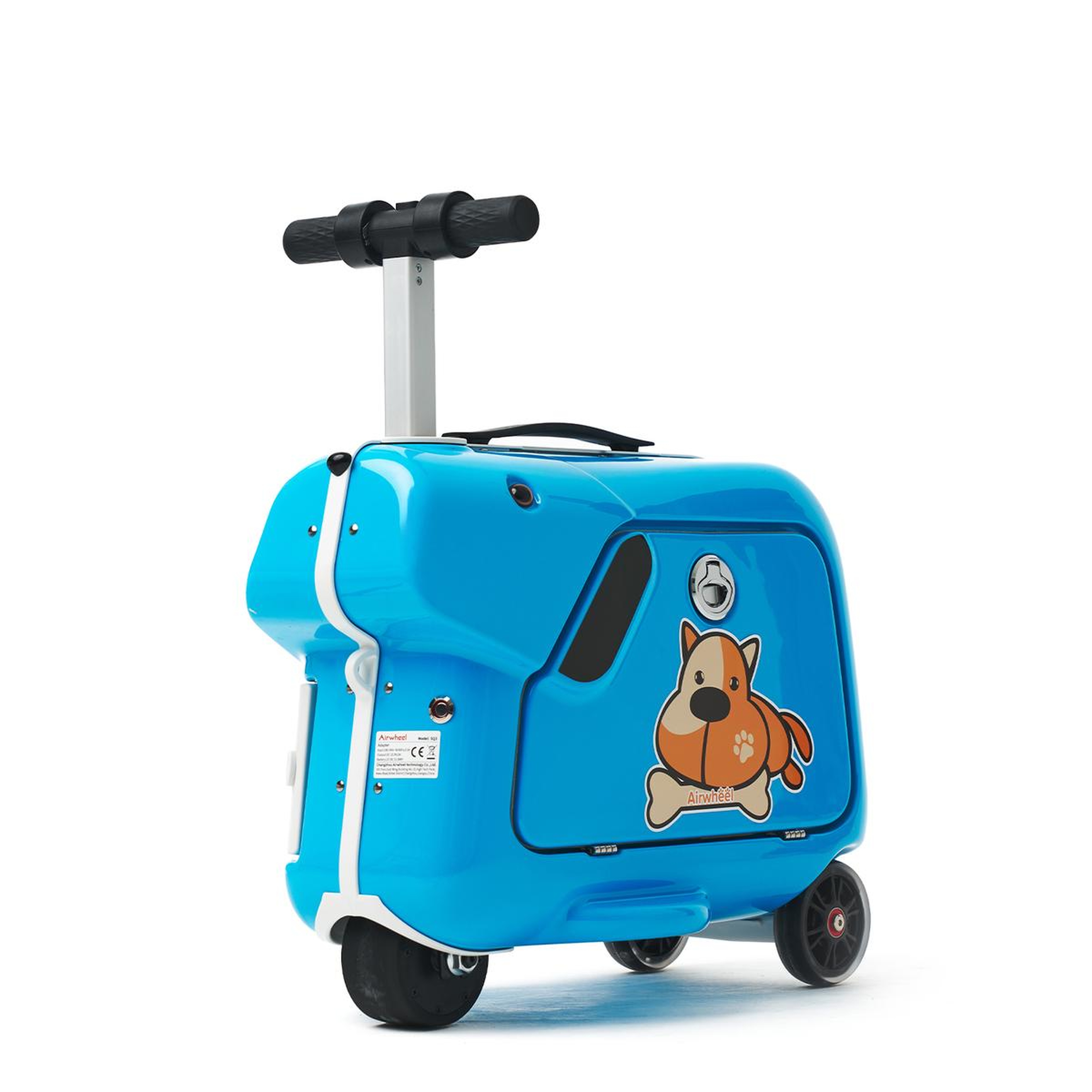 SQ3 Çocuklar İçin Elektrikli Binilebilir Scooter Valiz - Mavi
