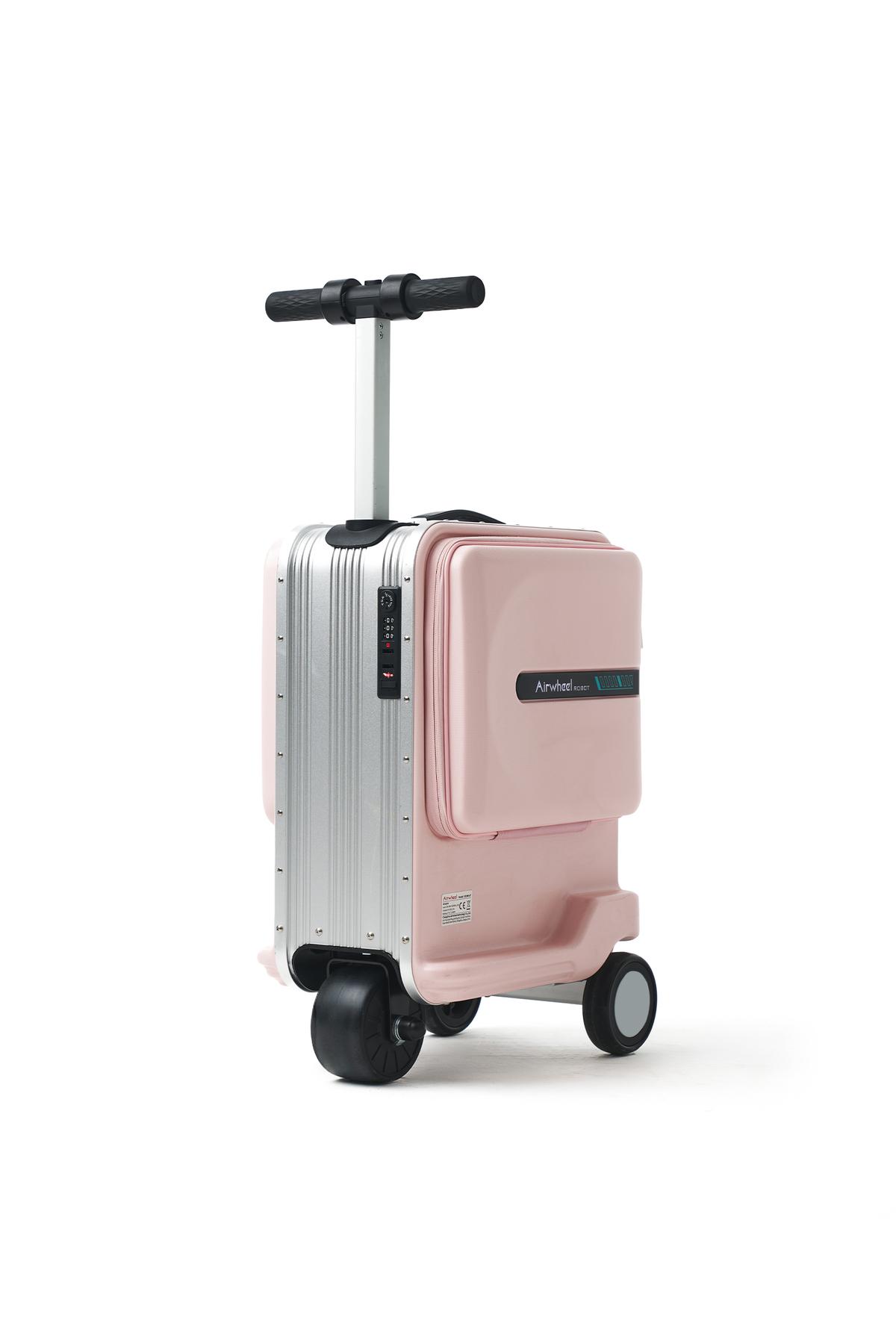 SE3miniT Elektrikli Binilebilir Scooter Valiz - Pembe