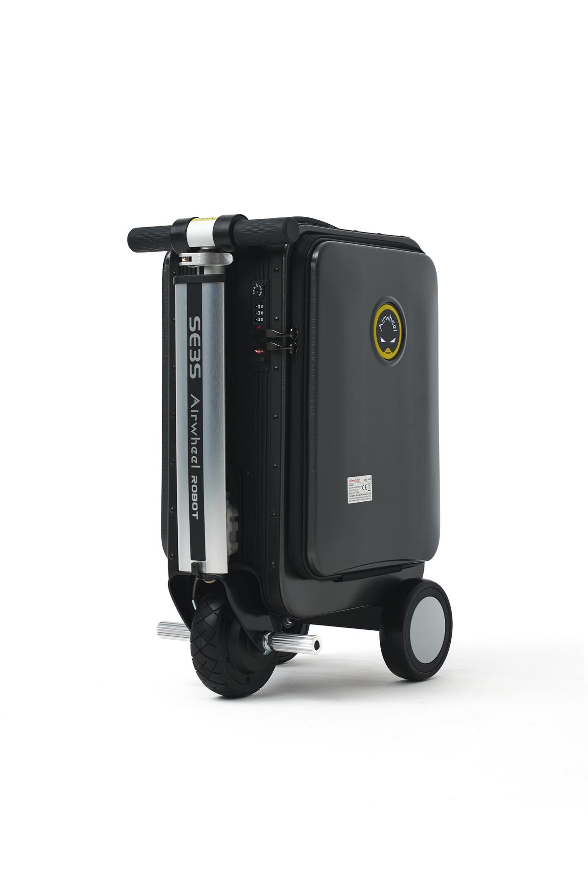 SE3S Elektrikli Binilebilir Scooter Valiz - Siyah