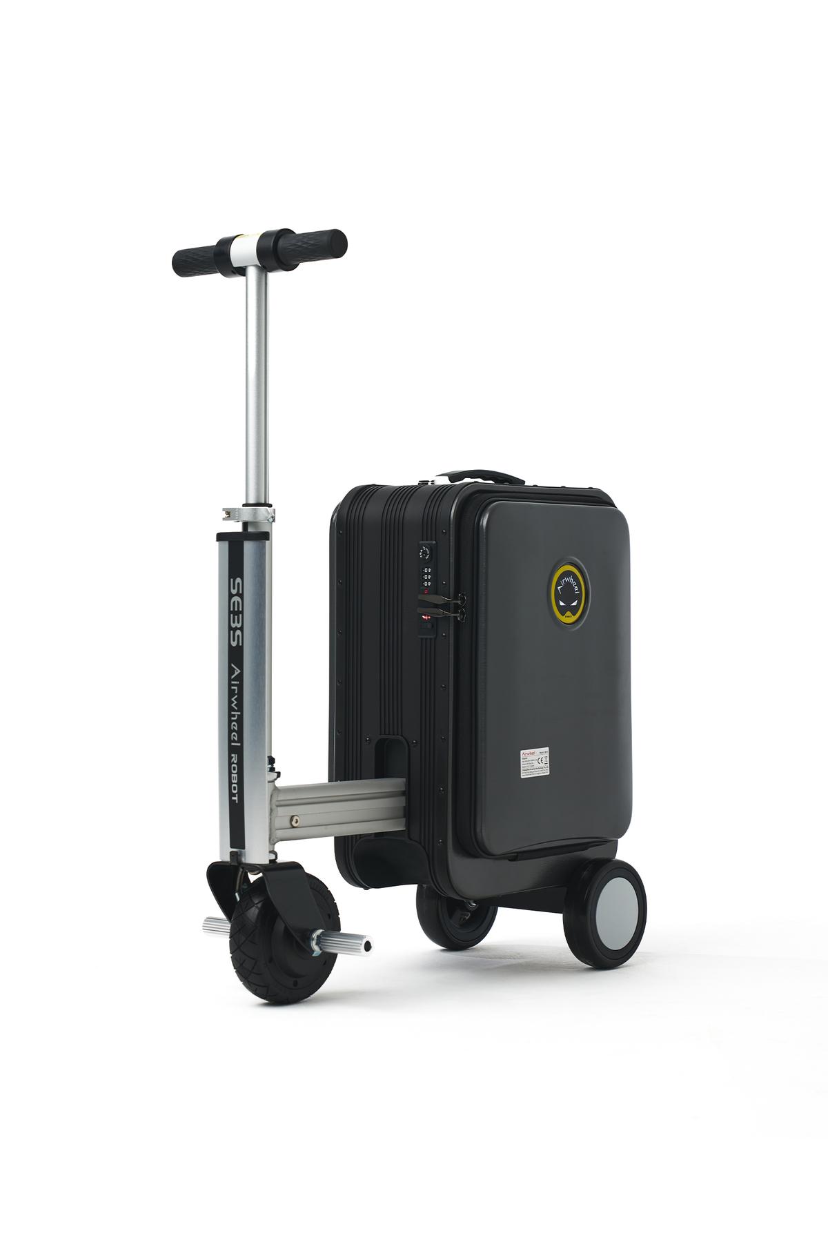 SE3S Elektrikli Binilebilir Scooter Valiz - Siyah