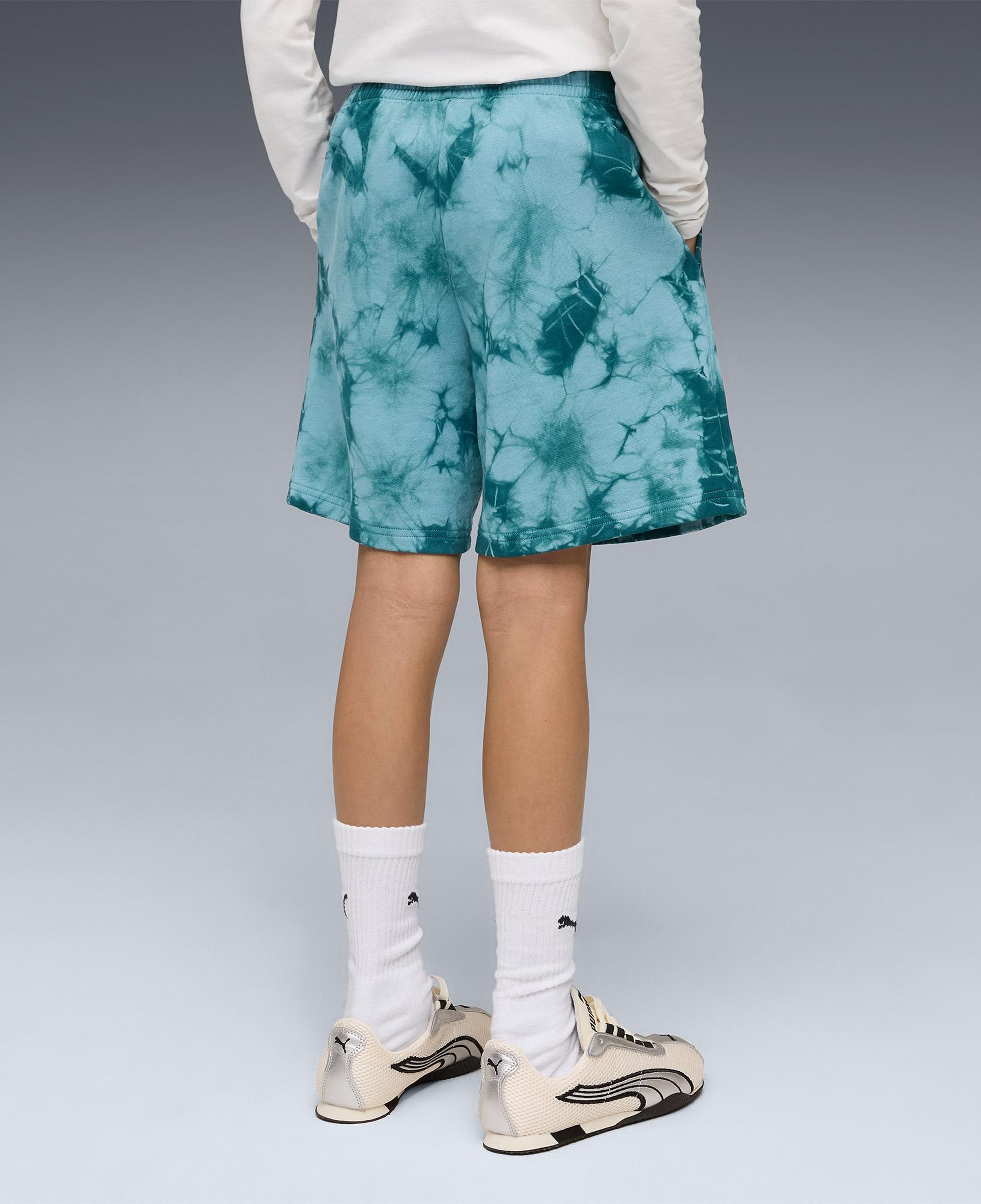 Puma Essentials Relaxed Tie-Dye Çocuk Yeşil Şort