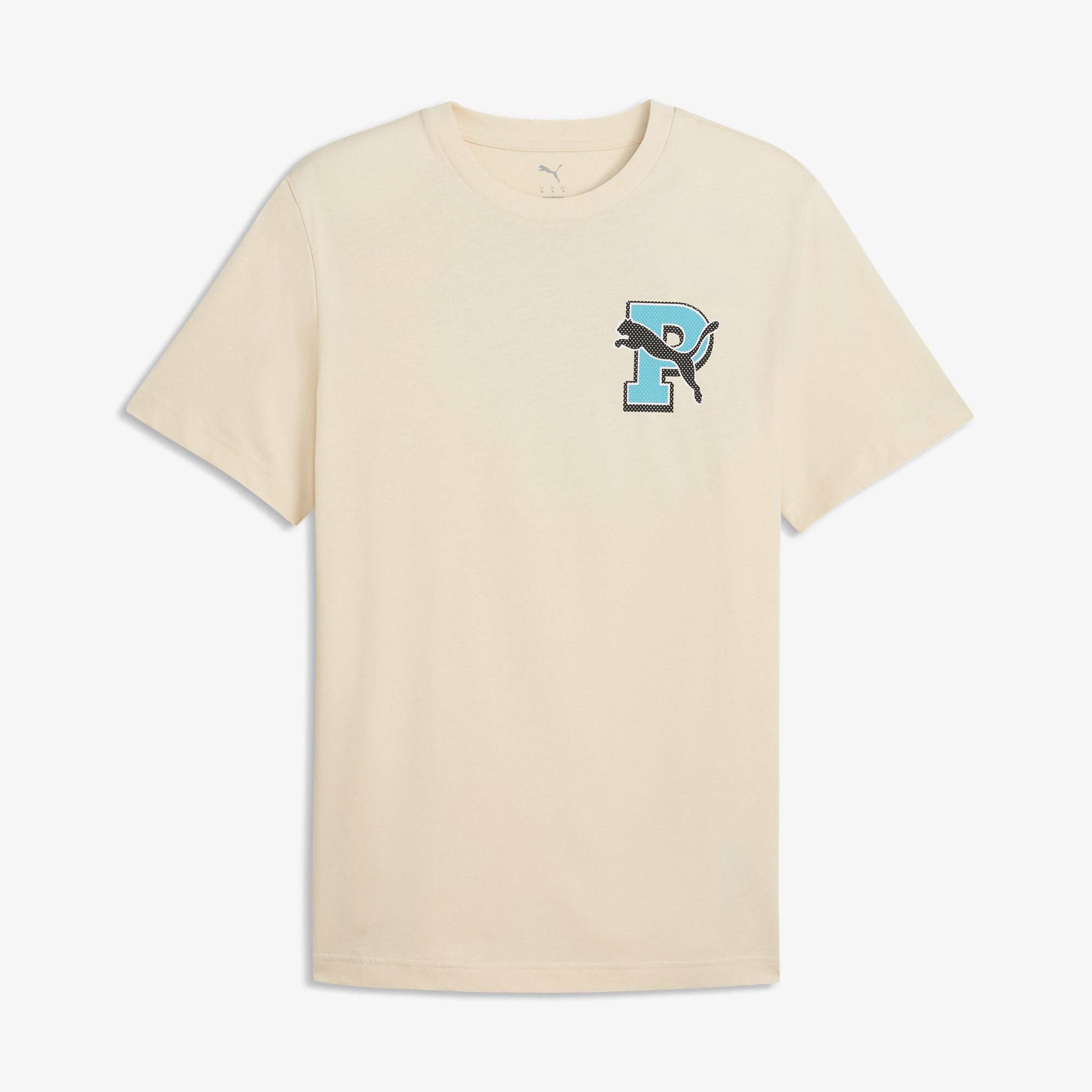 Puma Graphic  Erkek Beyaz T-Shirt