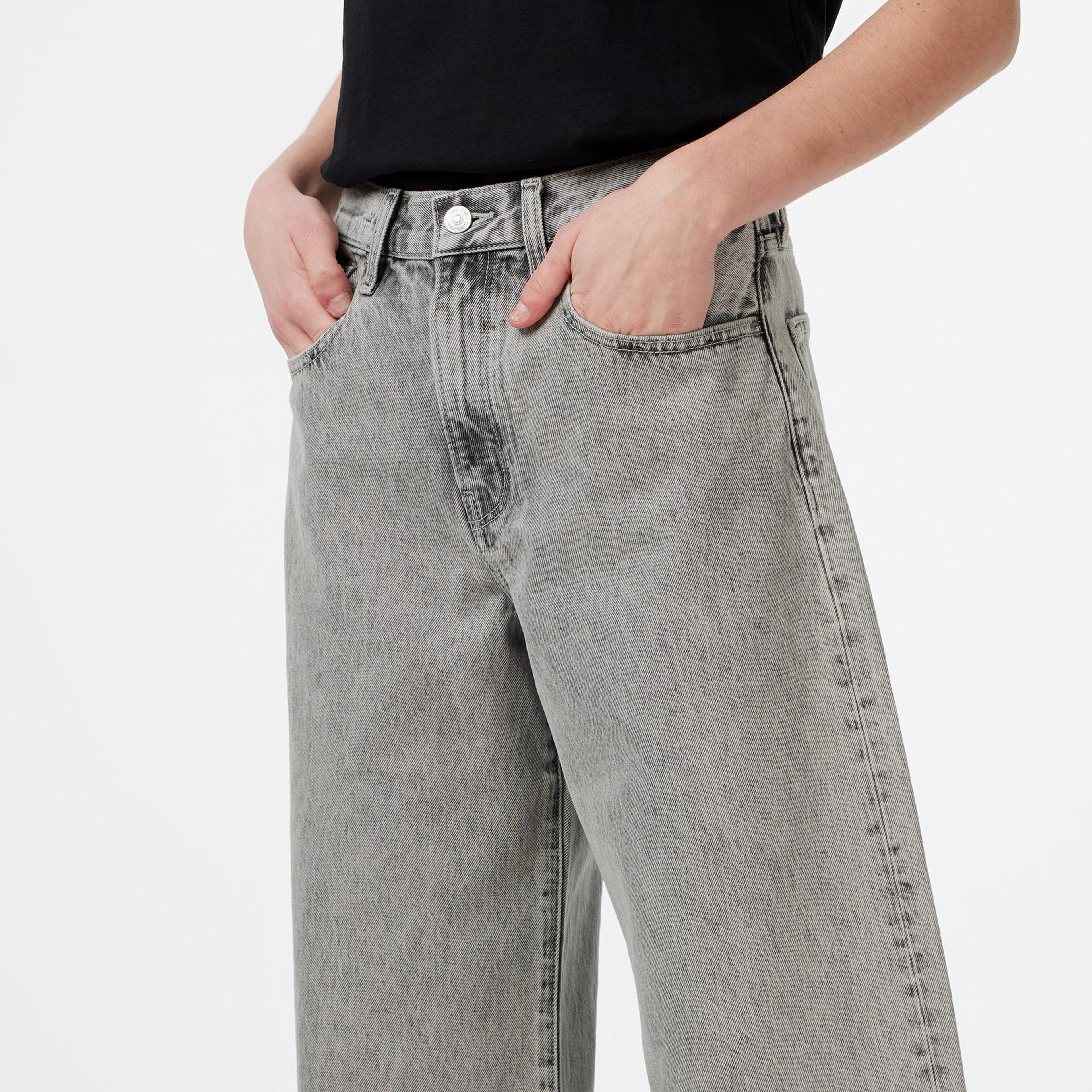 Calvin Klein The Wide Leg Kadın Gri Jean
