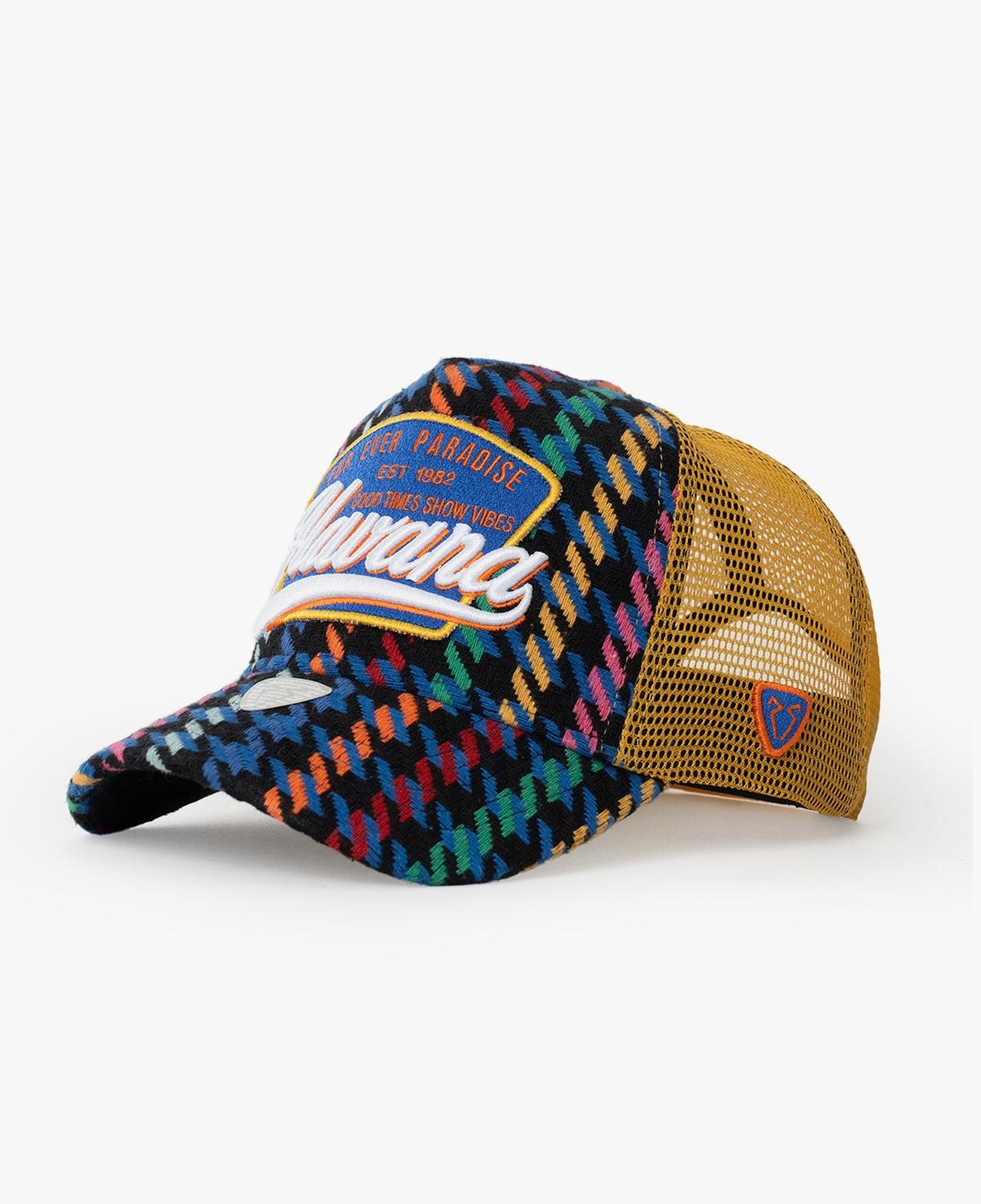 RustandRich Kadın Erkek Sarı Trucker Şapka-City's Collection-Havana