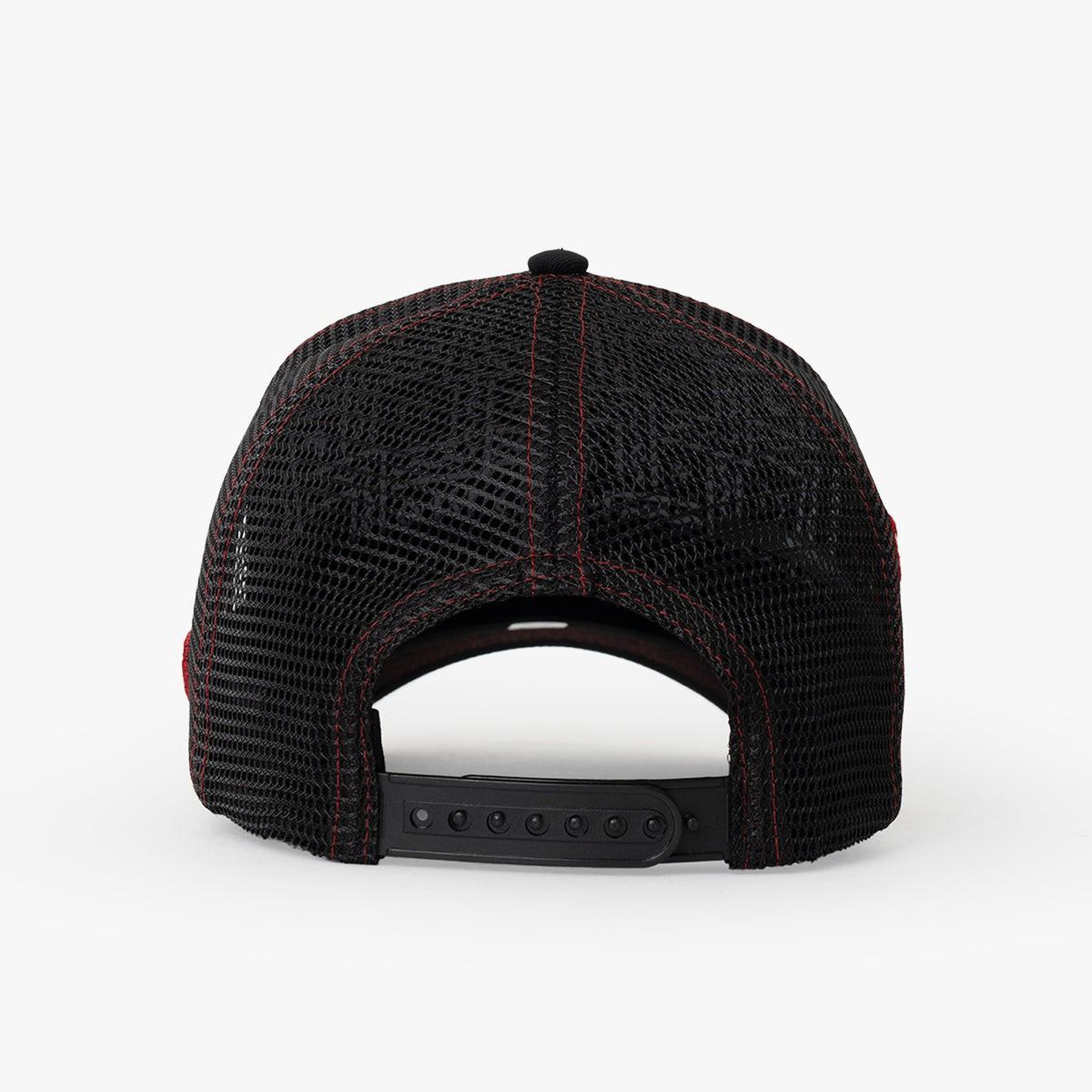 RustandRich Kadın Erkek Siyah/Kırmızı Baseball Şapka-Curved Visor-Symbols Collection-Red Indian