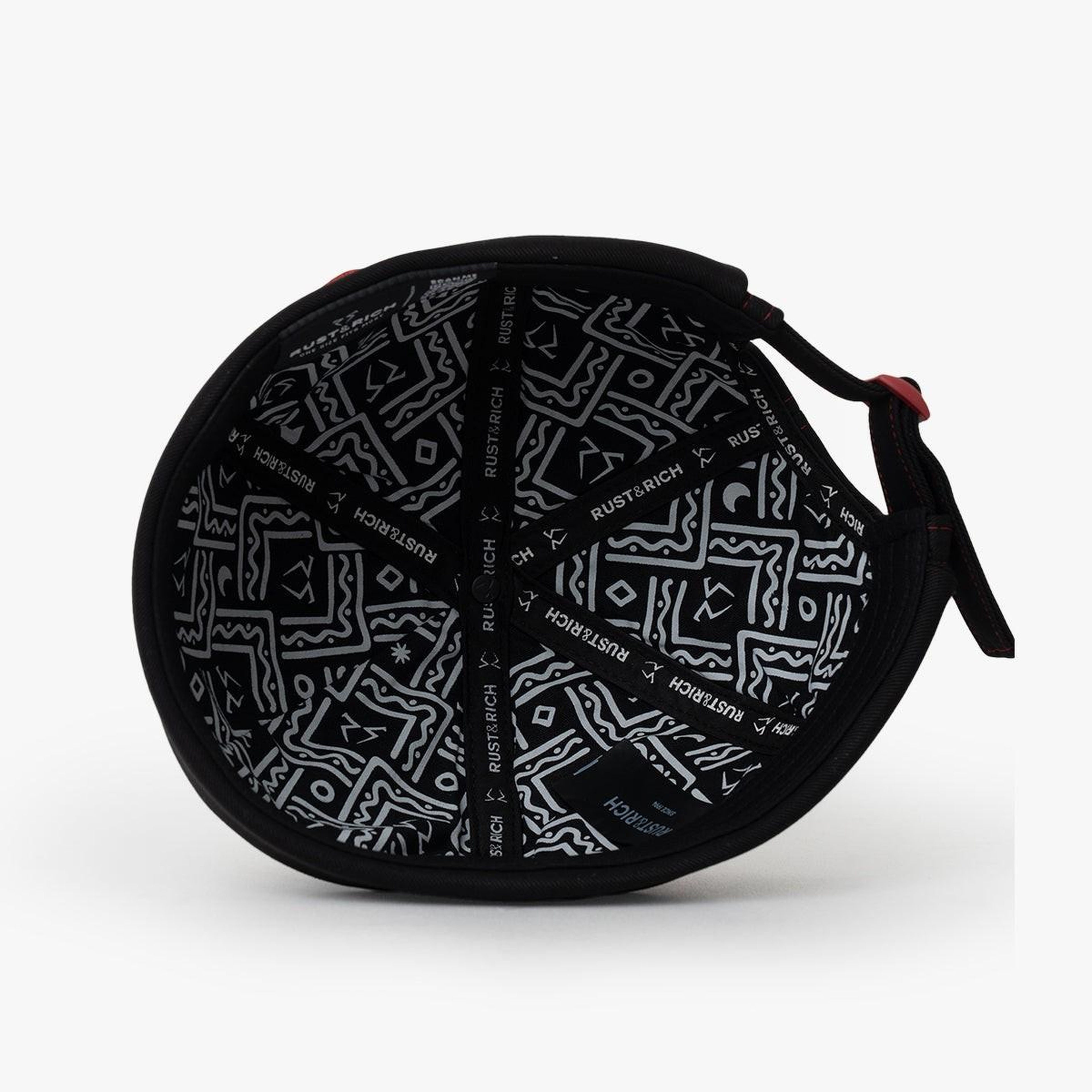 RustandRich Kadın Erkek Siyah/Kırmızı Docker Şapka-Symbols Collection-Red Indian