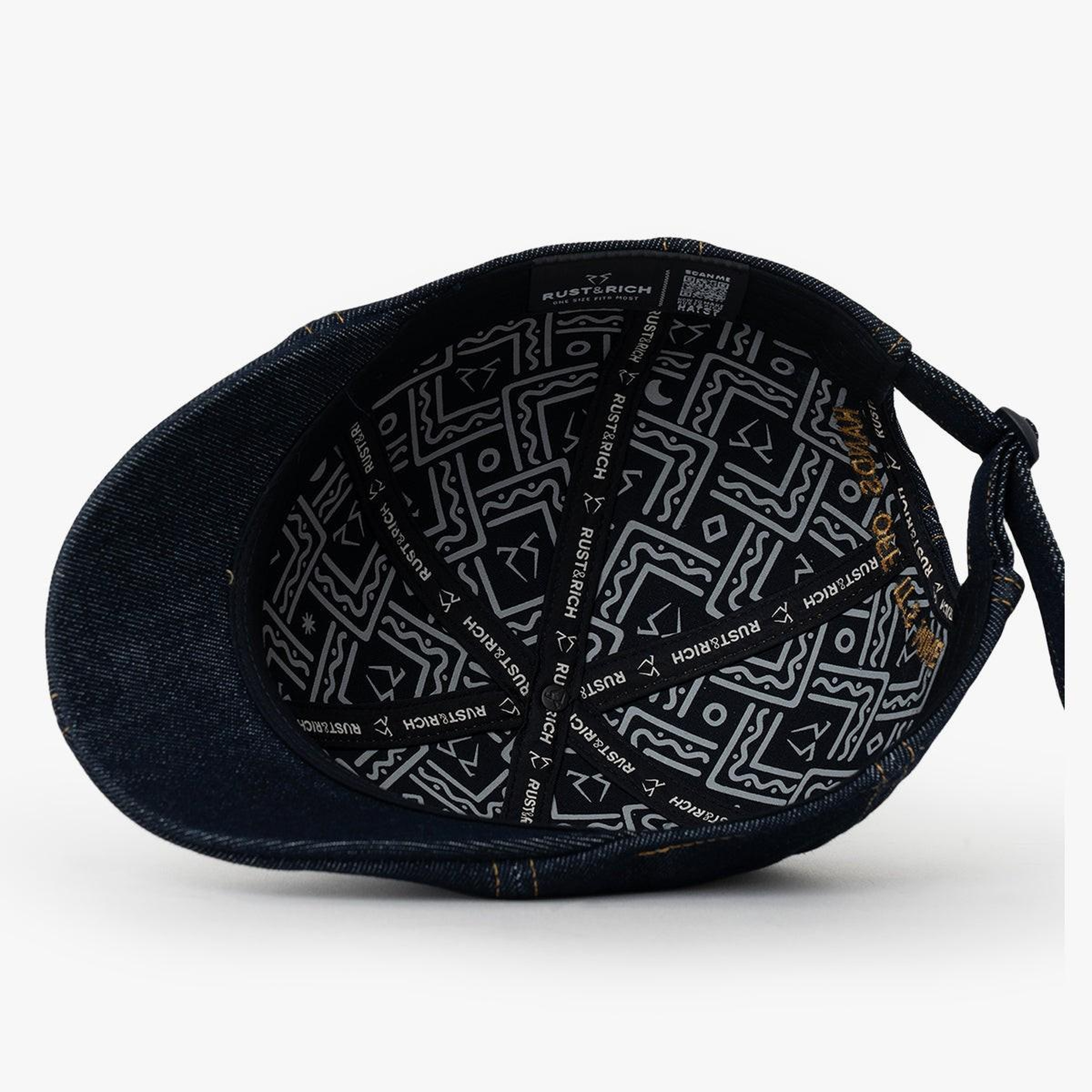 RustandRich Kadın Erkek Denim Casket Şapka-Urban Collection-Hands Off