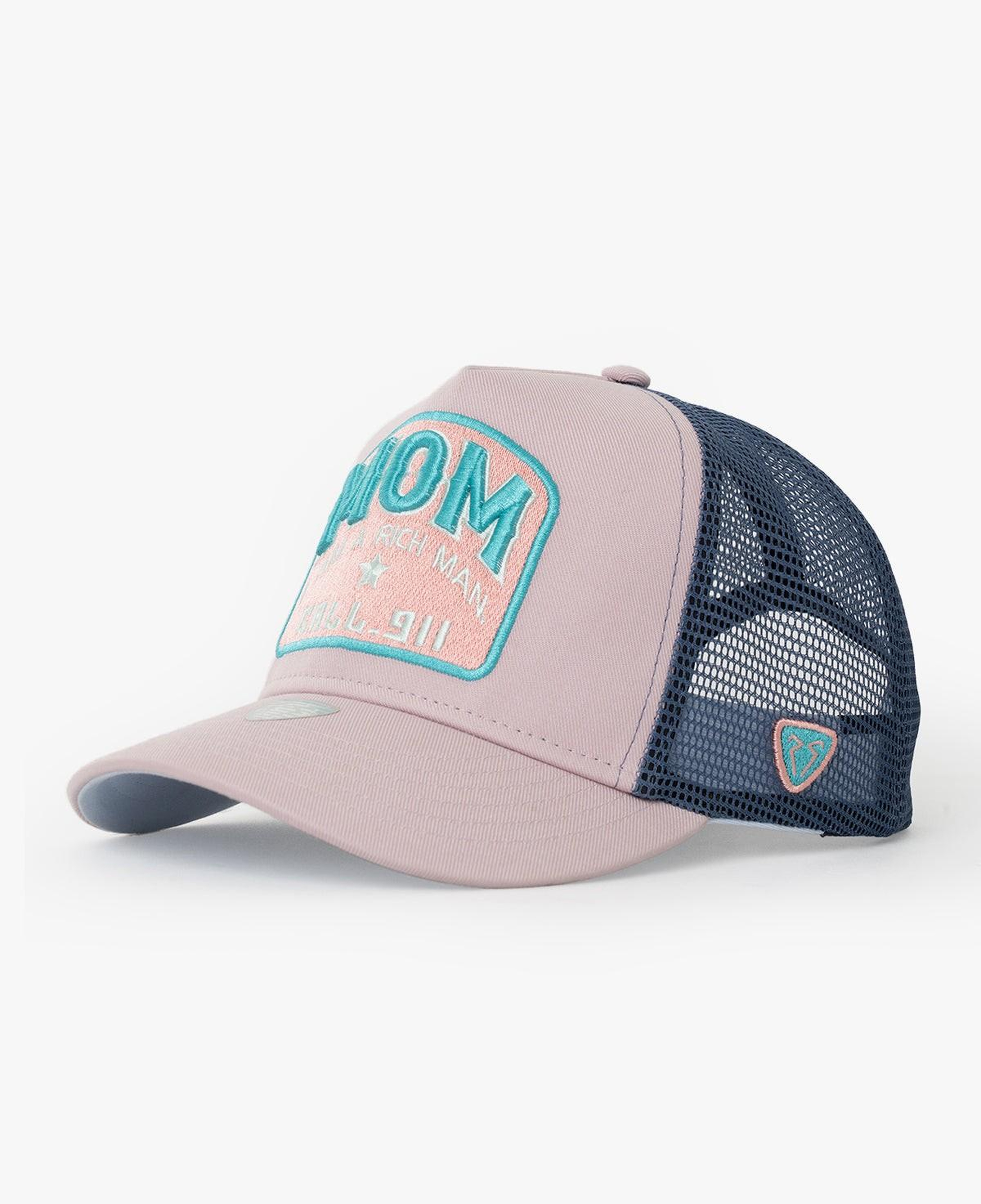 RustandRich Kadın Erkek Pudra Trucker Şapka-Motto Collection-Mom